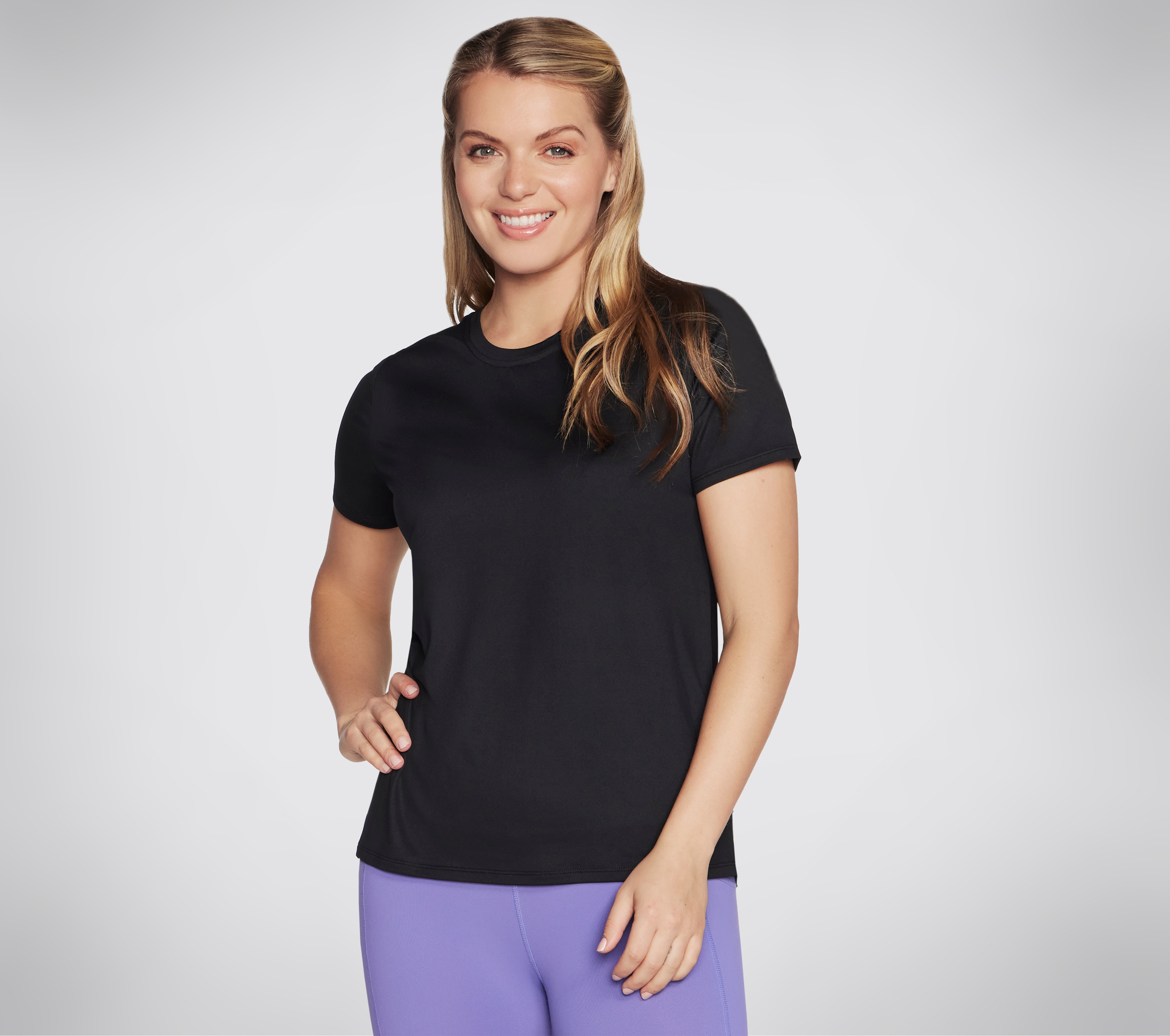 Skechers Funktionsshirt "Womens Tshirt" elastisches Material, aus Jersey, mit Rundhalsausschnitt, Kurzarm