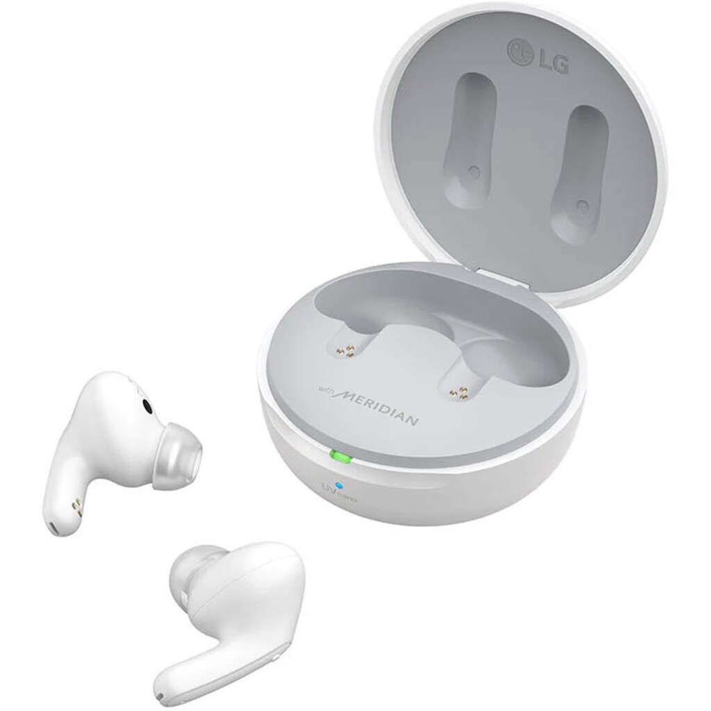 LG In-Ear-Kopfhörer »TONE Free DFP9«, Bluetooth-Wireless, Active Noise Cancelling (ANC)-Sprachsteuerung-UV-Reinigung-LED Ladestandsanzeige-Rauschunterdrückung-Echo Noise Cancellation (ENC)