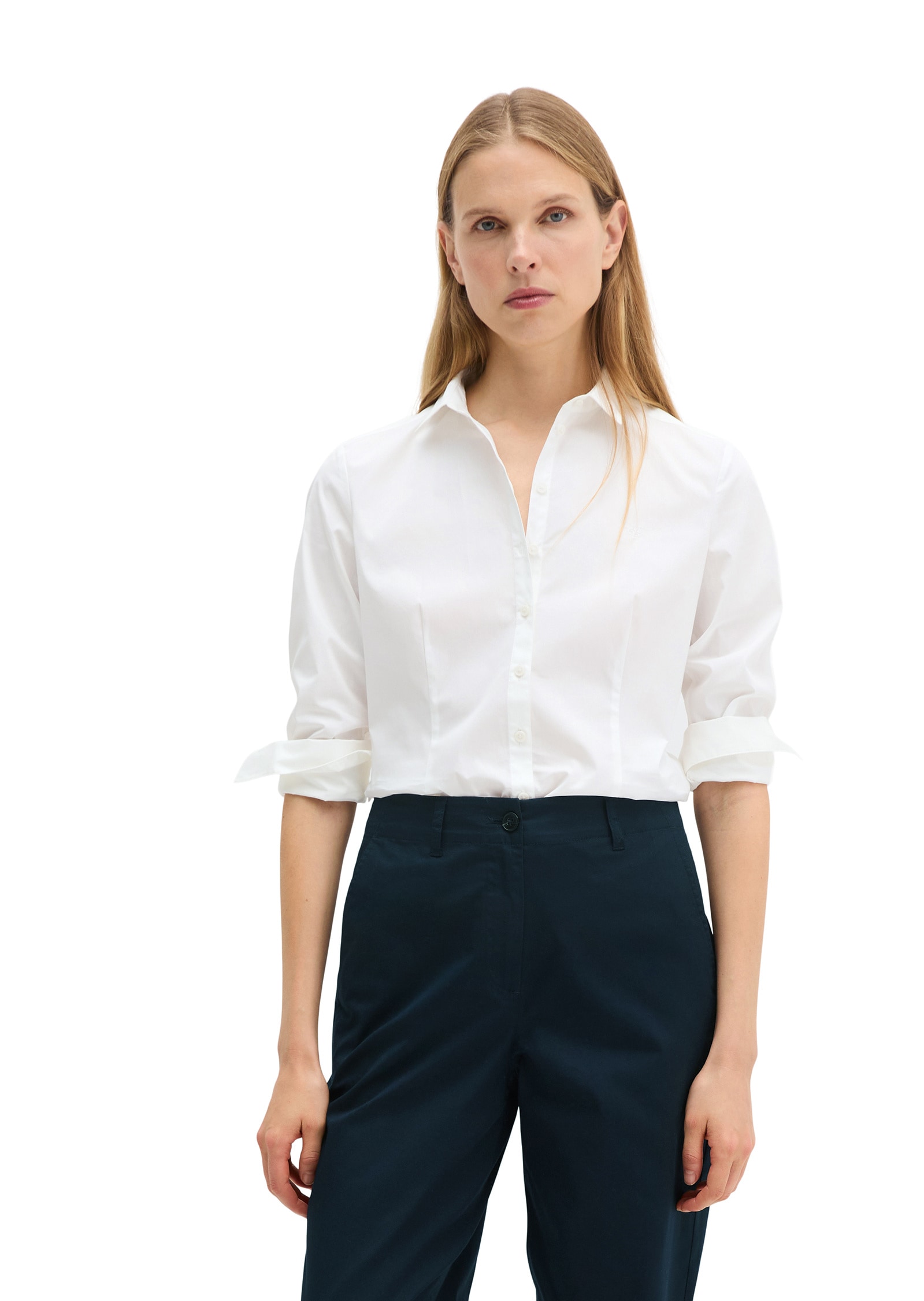 Marc OPolo Langarmbluse "in Stretch-Popeline-Qualität" günstig online kaufen