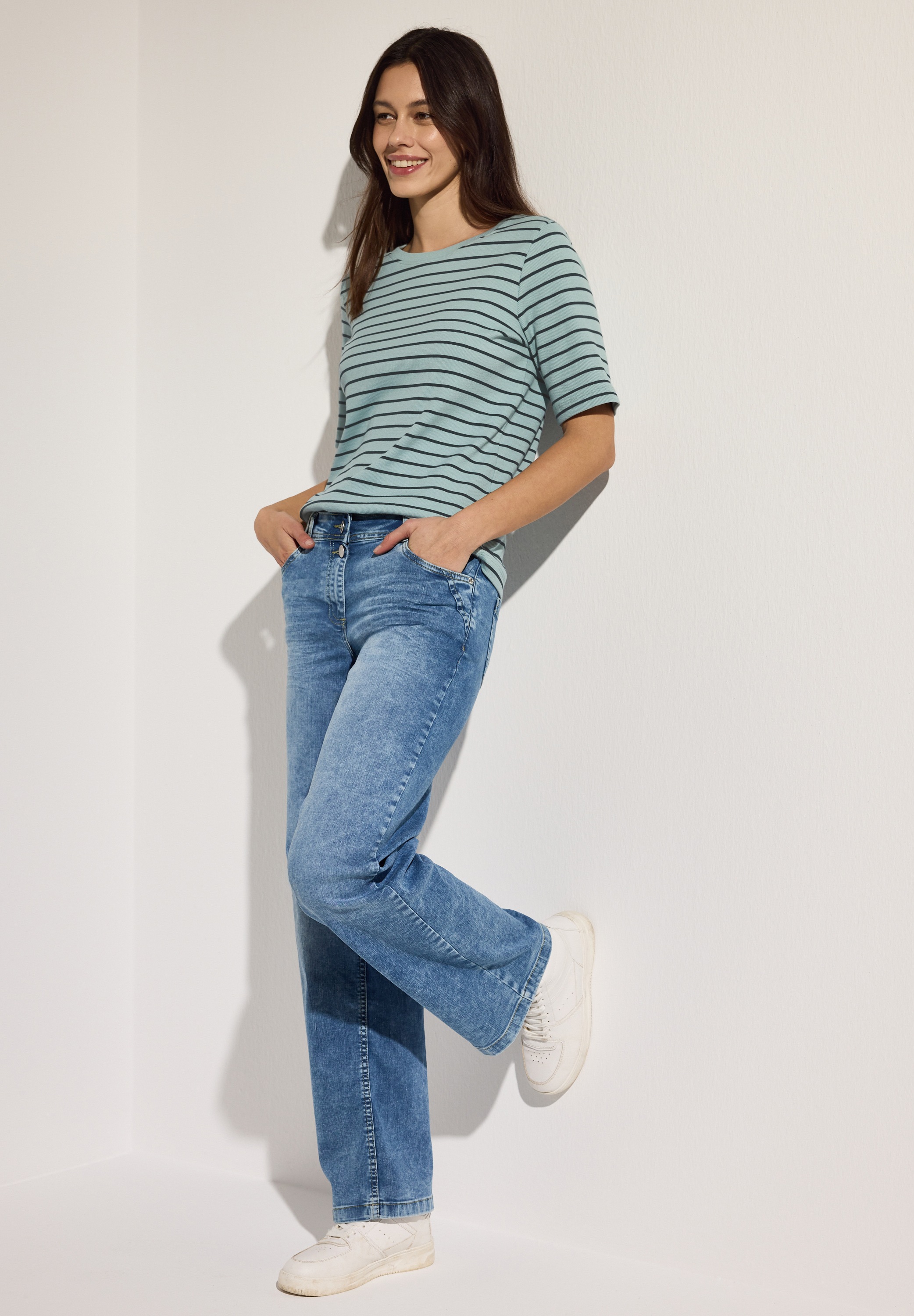 Cecil T-Shirt, mit Streifen Muster