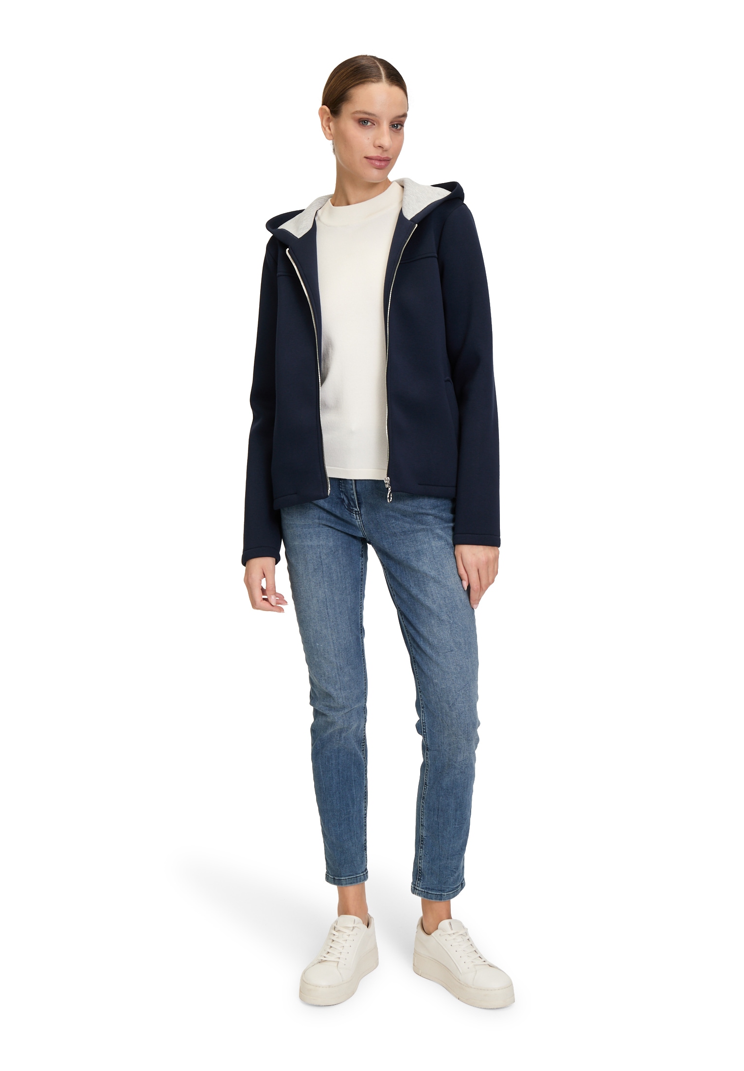 Amber & June Outdoorjacke »Amber & June Übergangsjacke mit Kapuze«, mit Kapuze
