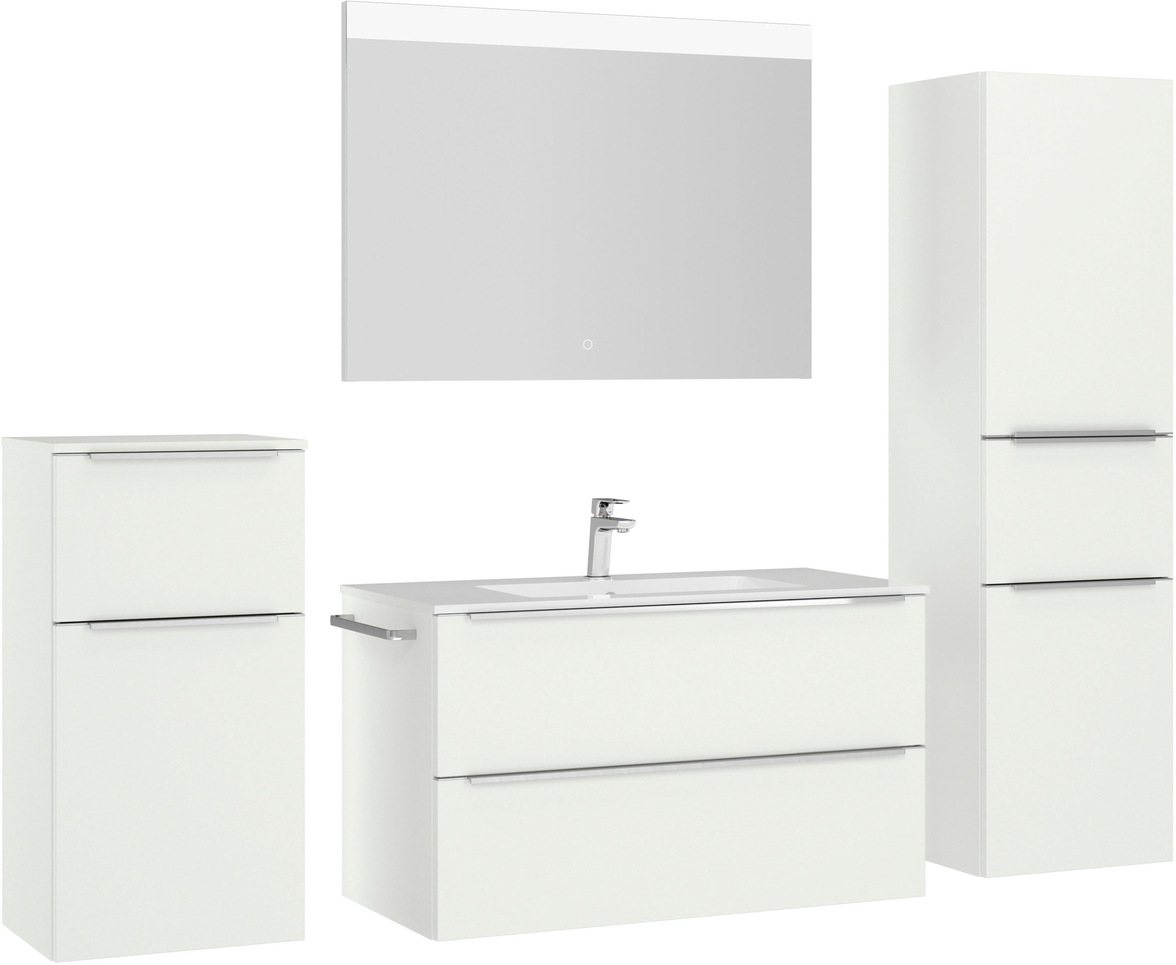 nobilia Badmöbel-Set "Levere" vormontiert, mit Soft-Close, 4 Stk. tlg. günstig online kaufen