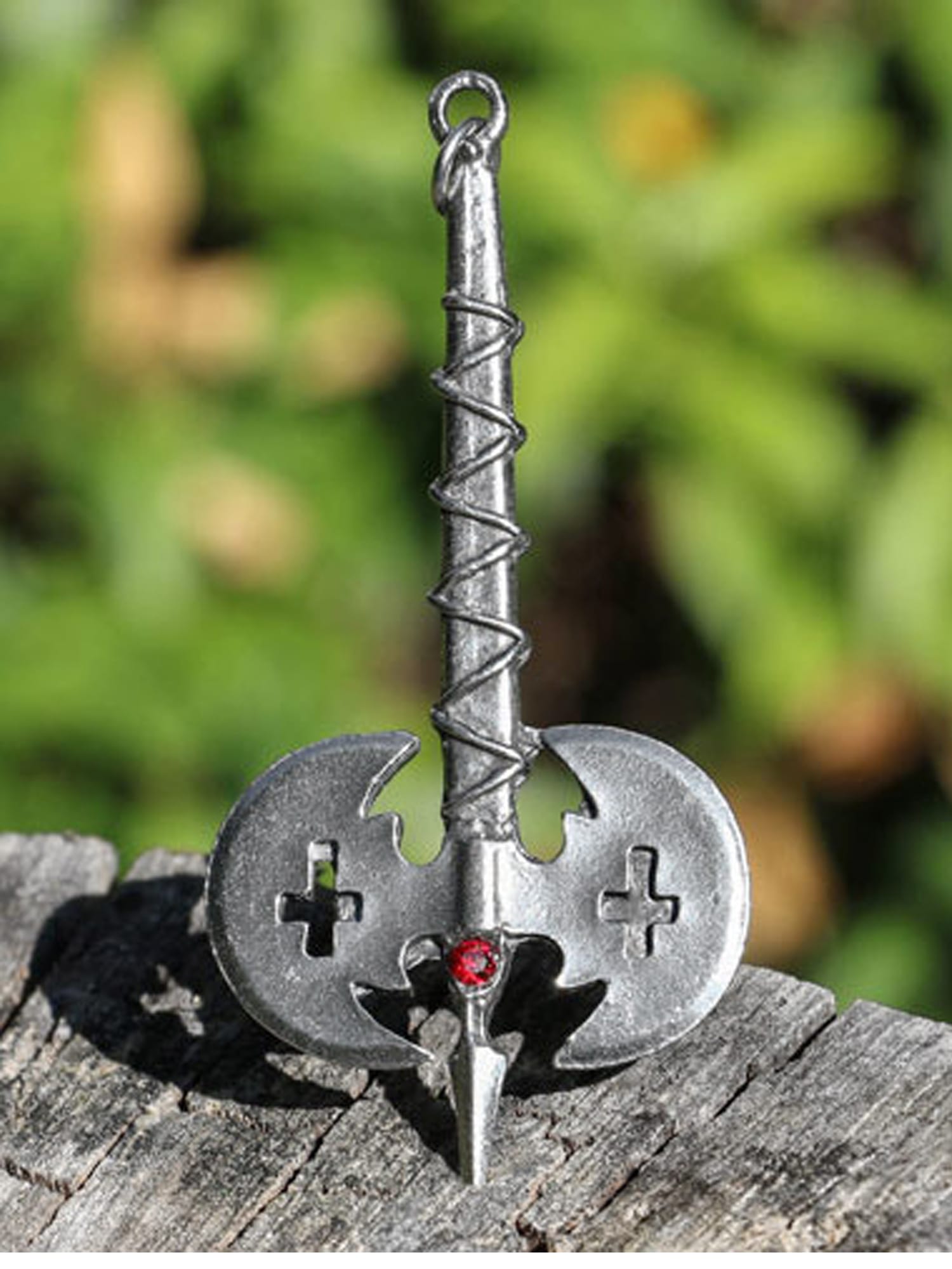 Adelia´s Amulett »Anhänger Waffen und Helme«, Barbaren Doppelaxt - Schutz und Autorität