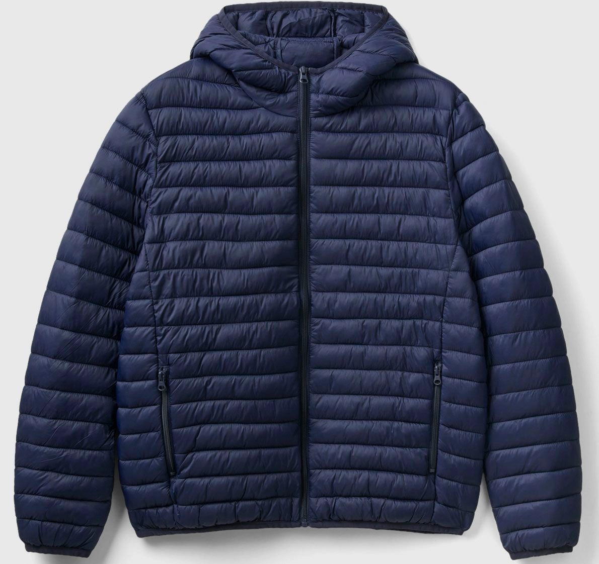 United Colors of Benetton Steppjacke, mit Kapuze, mit seitlichen Zipper-Taschen