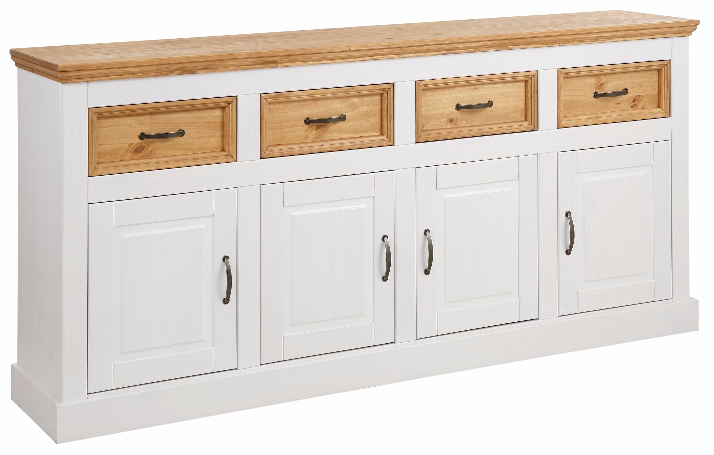 Home affaire Sideboard "Selma" Kommode mit 4 Türen und 4 Schubkästen günstig online kaufen