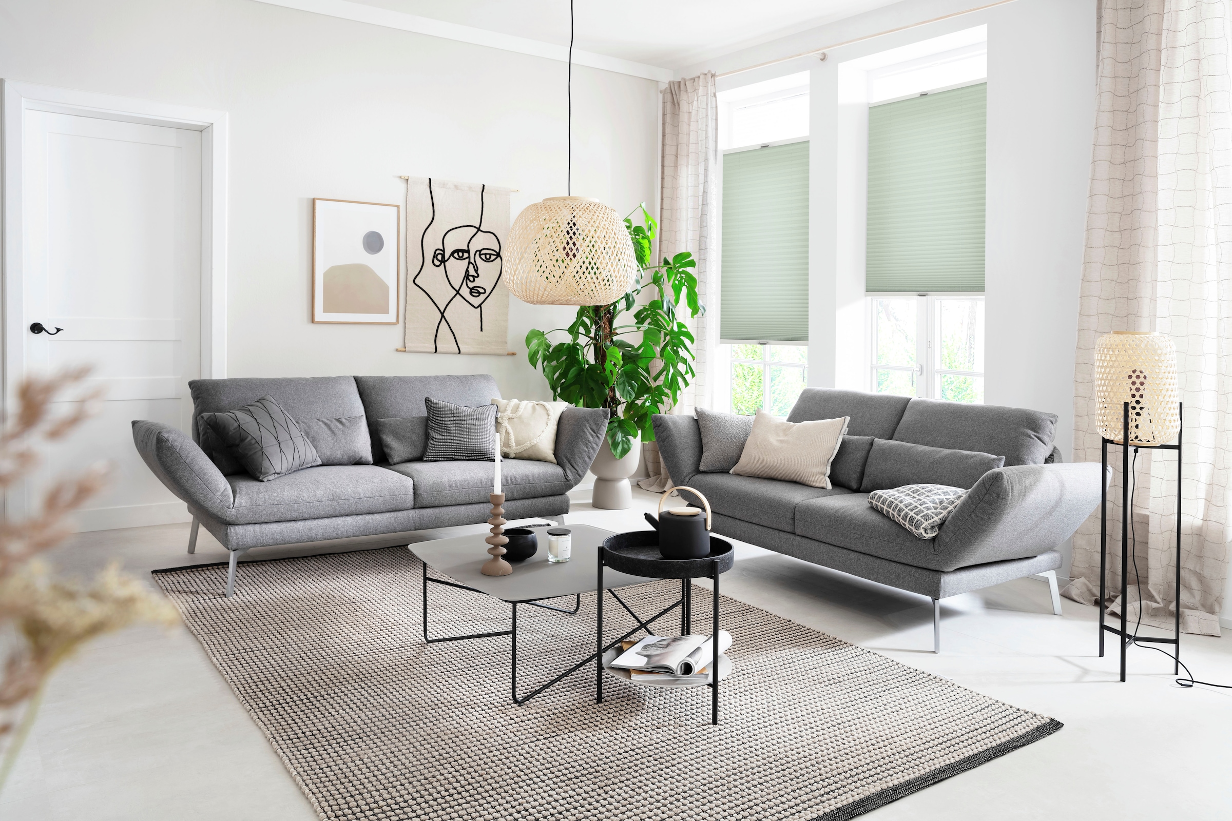 SCHÖNER WOHNEN-Kollektion Plissee »Milla« blickdicht mit Bohren verspannt verschraubt, silberne oder weiße Rollo-Technik