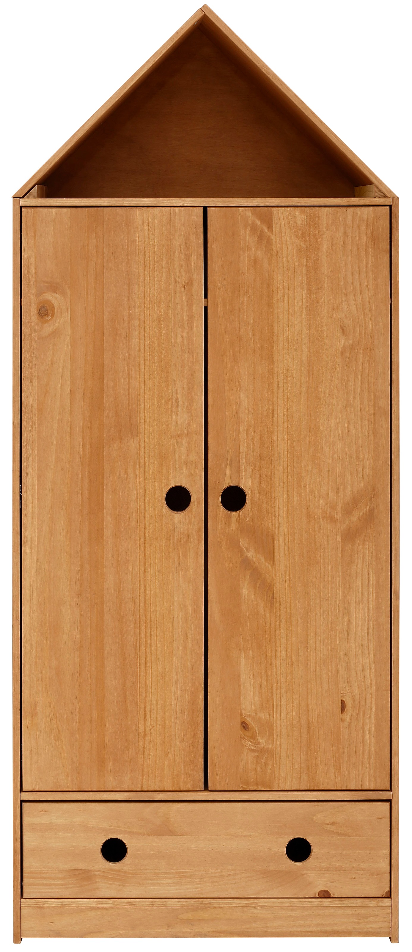 OTTO home Kleiderschrank "Alpi" Kiefernholz, mit Einlegeböden und Kleiderst günstig online kaufen