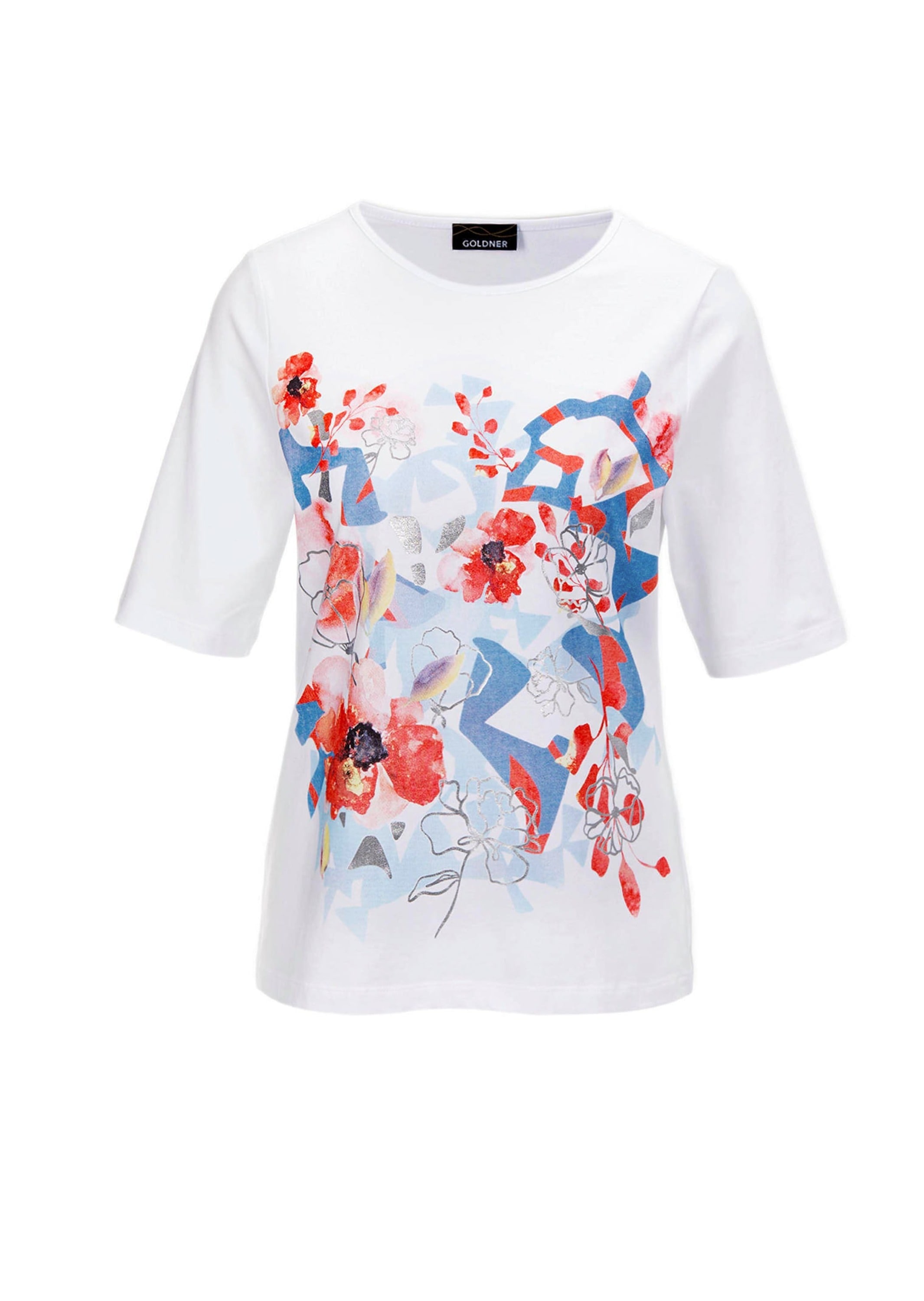 GOLDNER Print-Shirt "Kurzgröße Druckshirt aus pflegeleichtem Baumwoll-Jerse günstig online kaufen