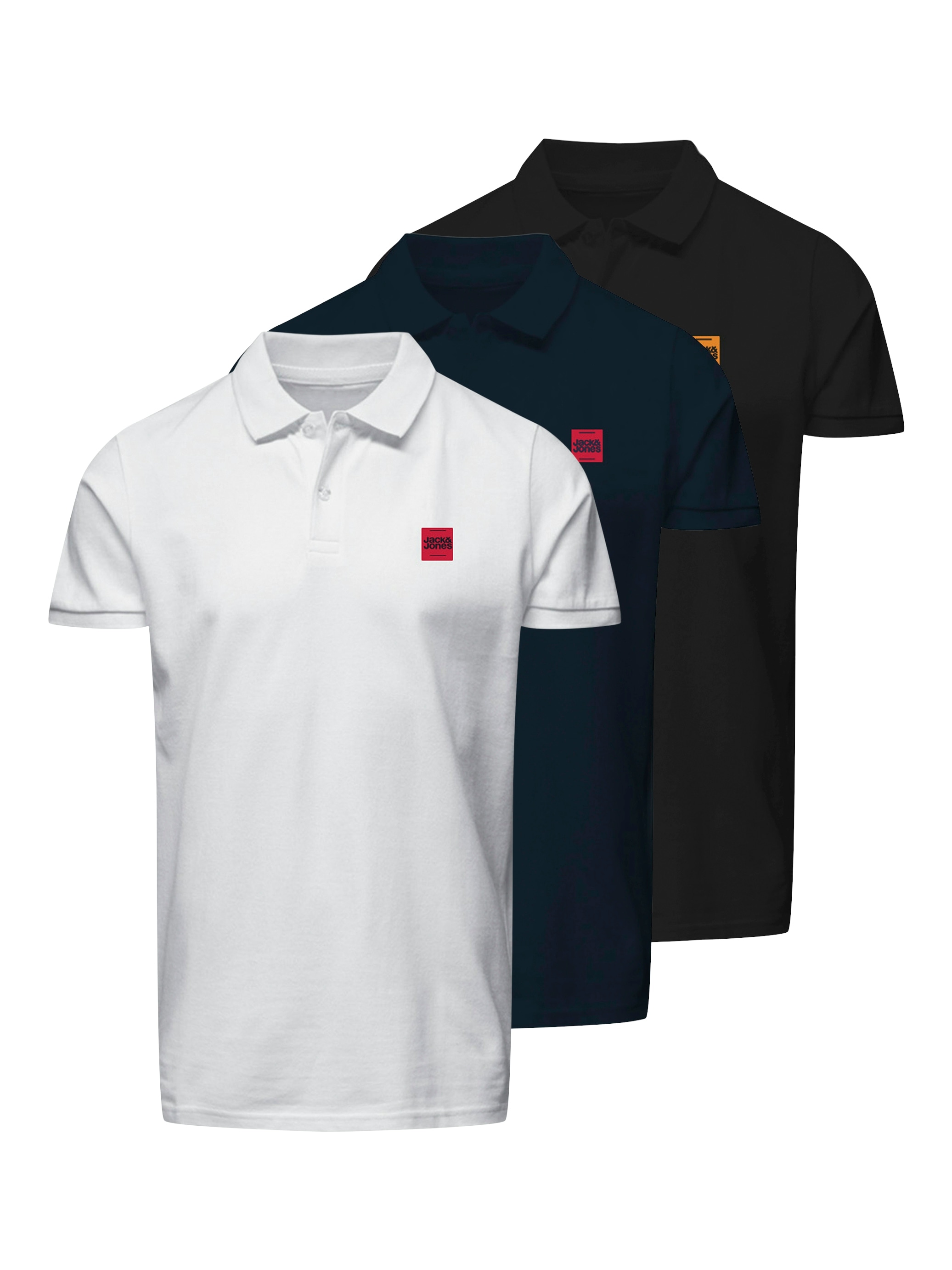 Jack & Jones Poloshirt "JJBRANDY POLO SS 3PK MP", 3 Stk. günstig online kaufen