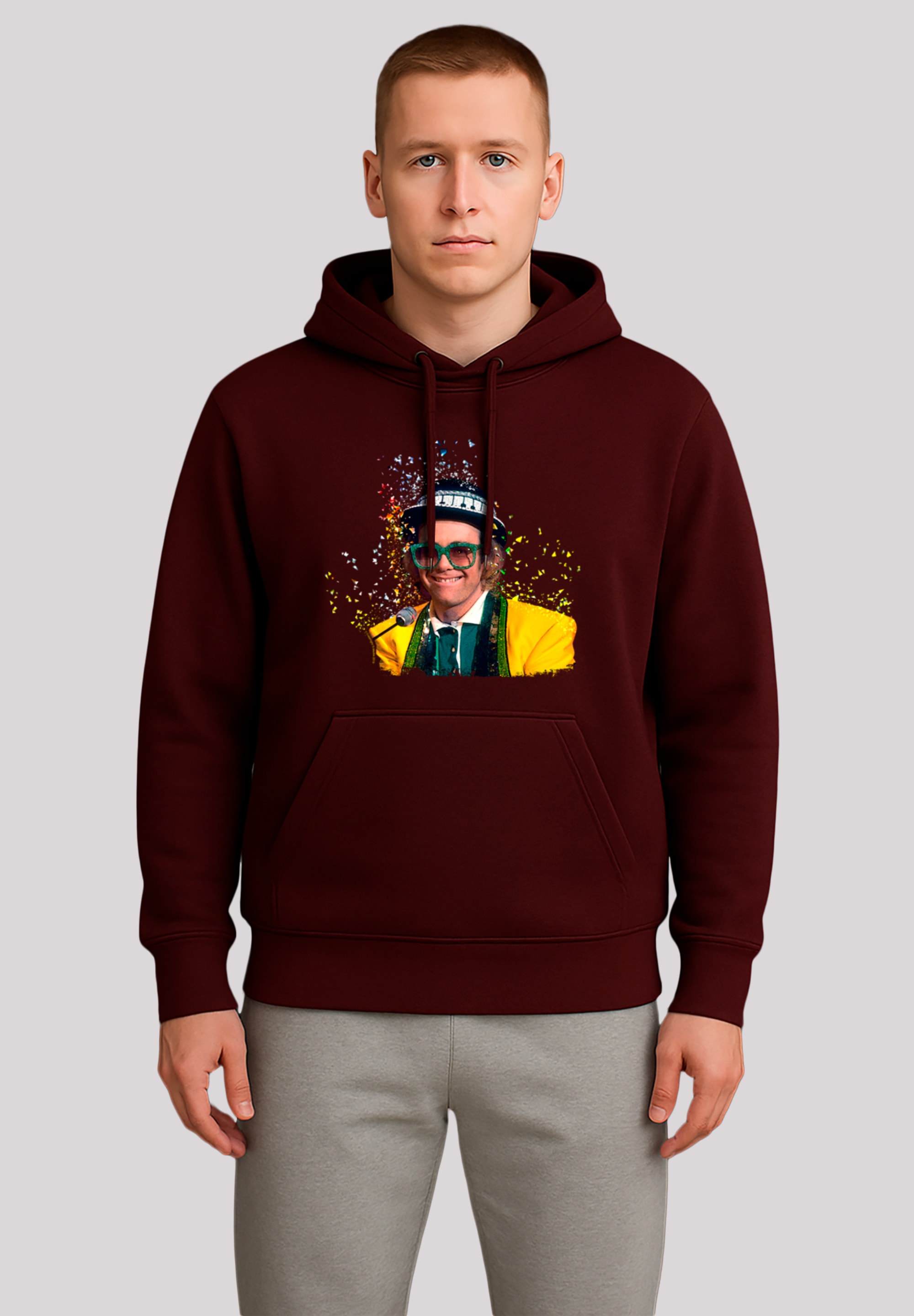 F4NT4STIC Kapuzenpullover "TV Times Elton John At The Piano 1977", Premium günstig online kaufen