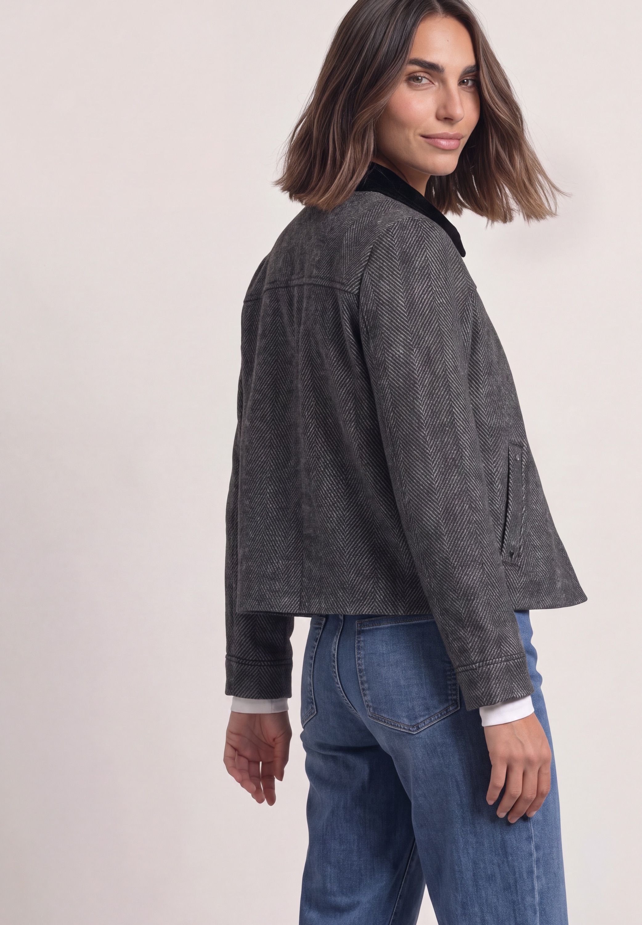 STREET ONE Kurzjacke ohne Kapuze mit Kragen
