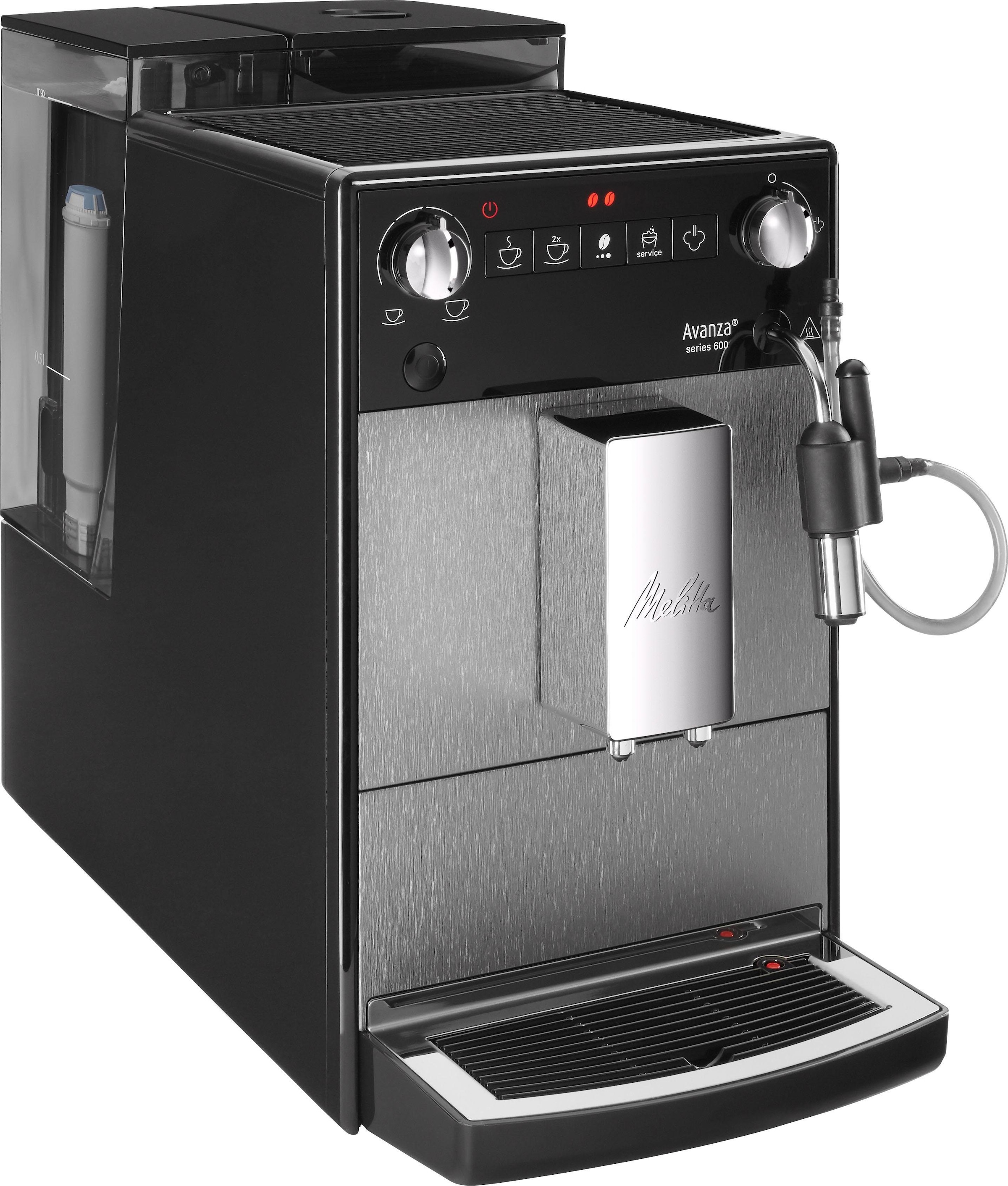 Melitta Kaffeevollautomat »Avanza® F270-100 Mystic Titan«, Kompakt, aber XL Wassertank & XL Bohnenbehälter, Milchschaum-System