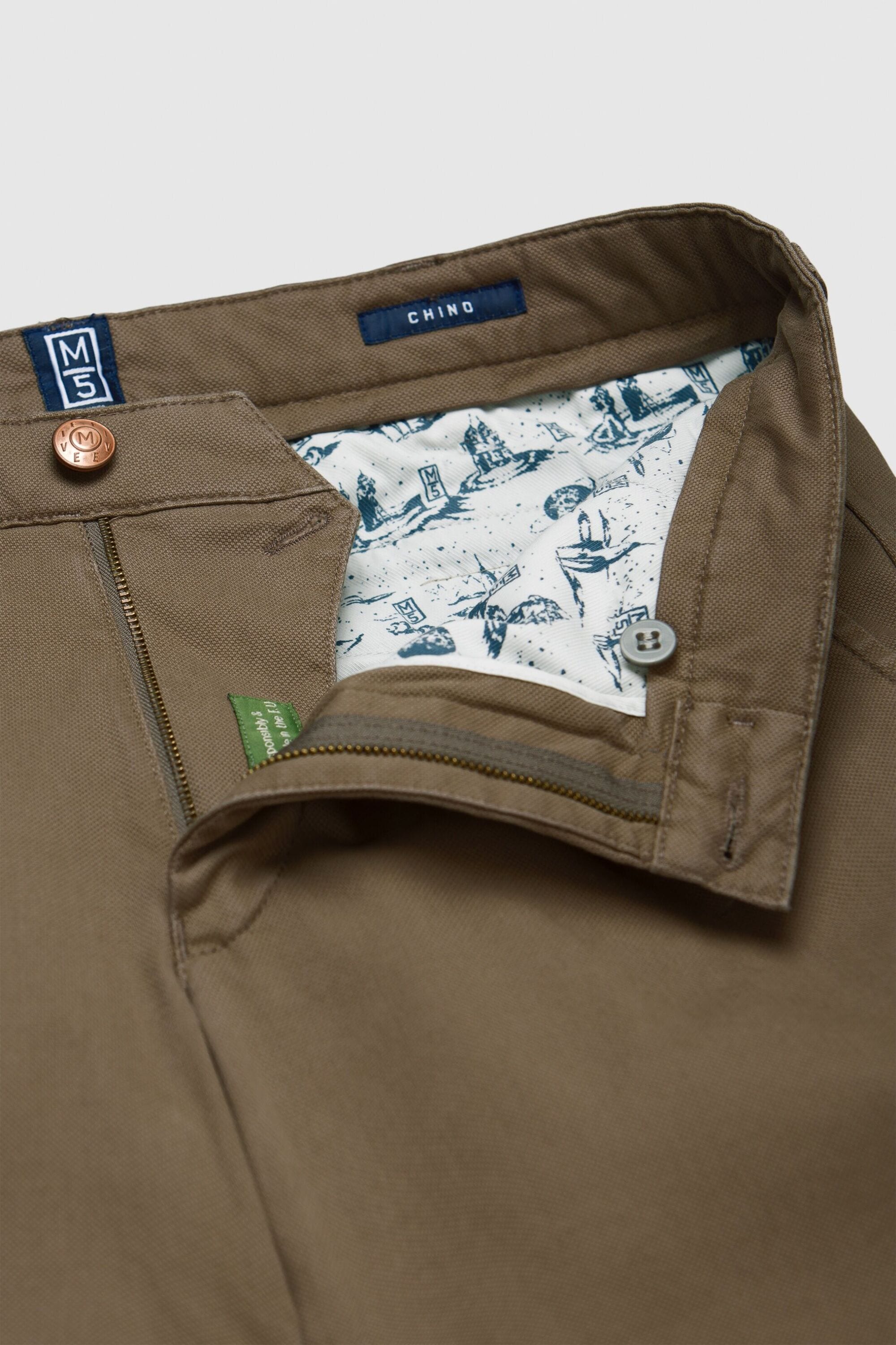 MEYER Chinos »M5.Chino«, Gefertigt aus BIO-Baumwolle