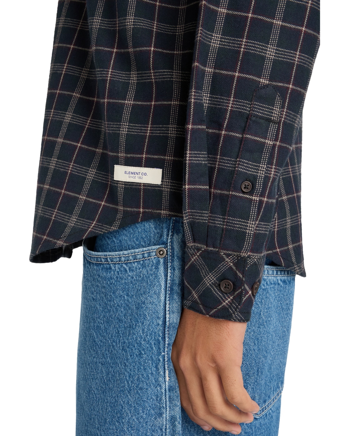 Element Langarmhemd »Button Down Regular Flannel«