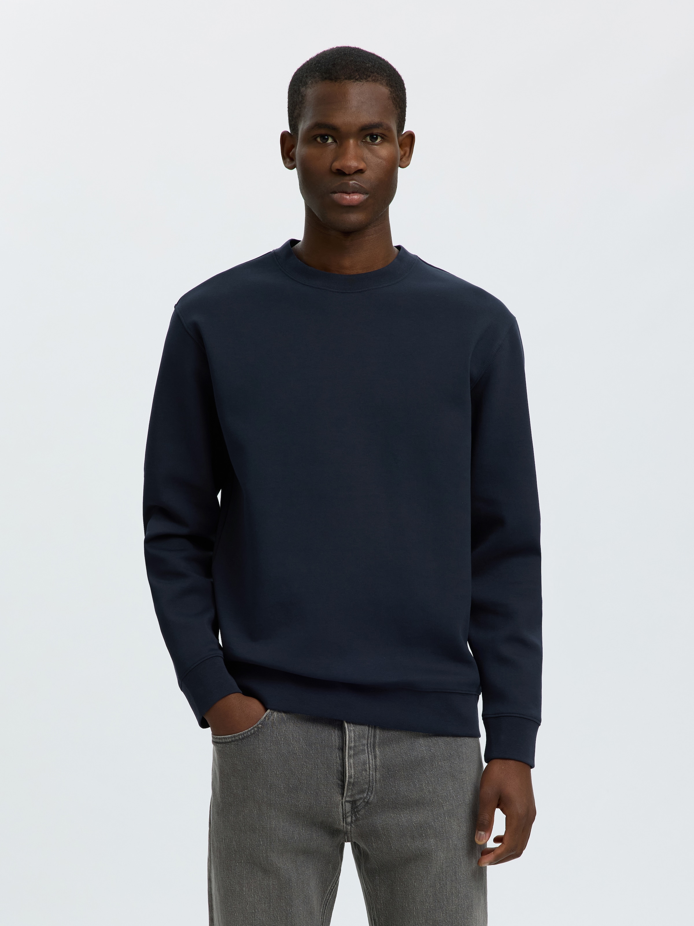 SELECTED Sweatshirt "SLMTOM SOFT CREW NECK SWEAT NOOS", Baumwollmischung, regular fit