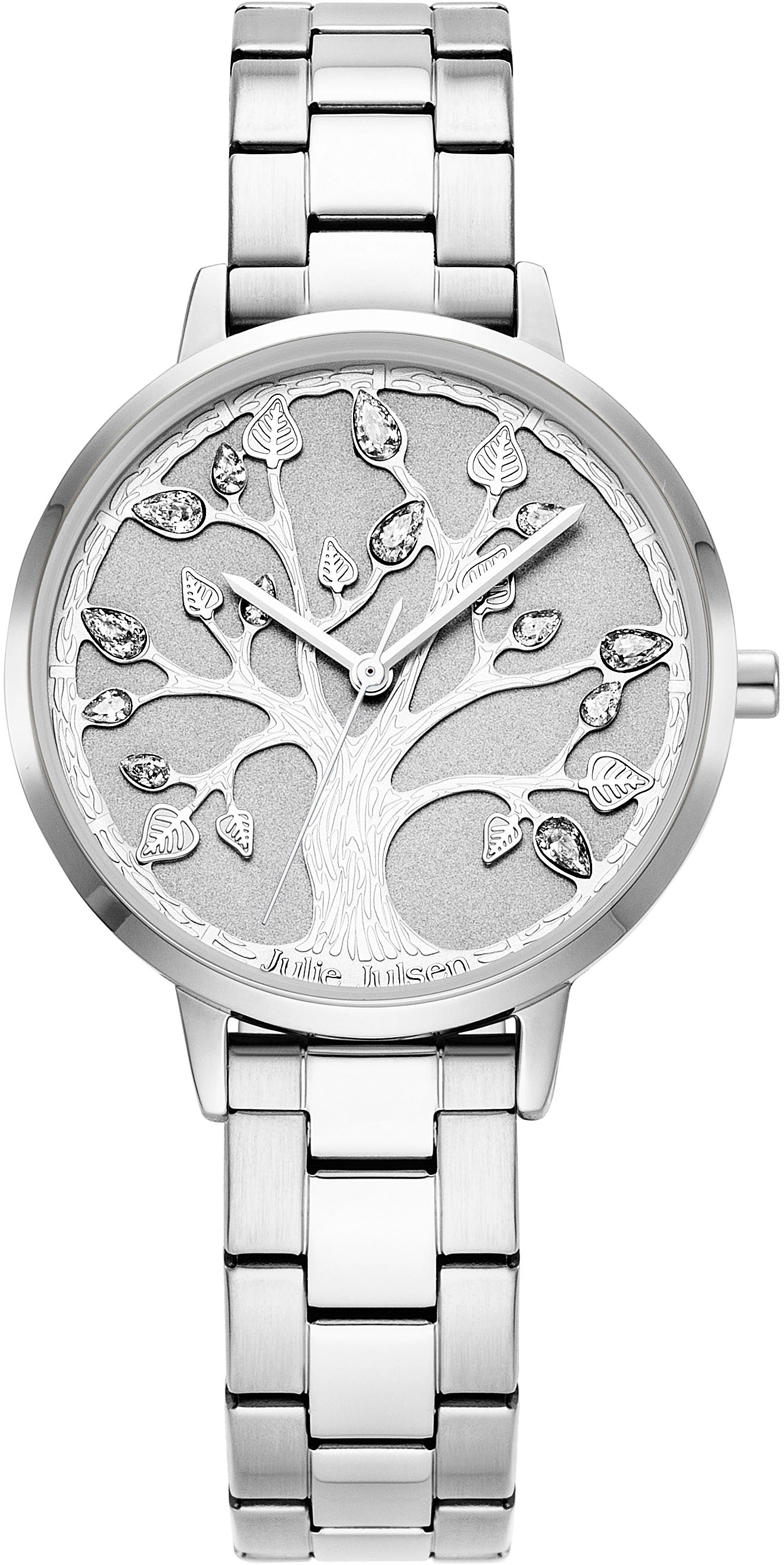 Quarzuhr »Julie Julsen Tree of Life Metal Silver, JJW2135SM«, Armbanduhr, Damenuhr,...