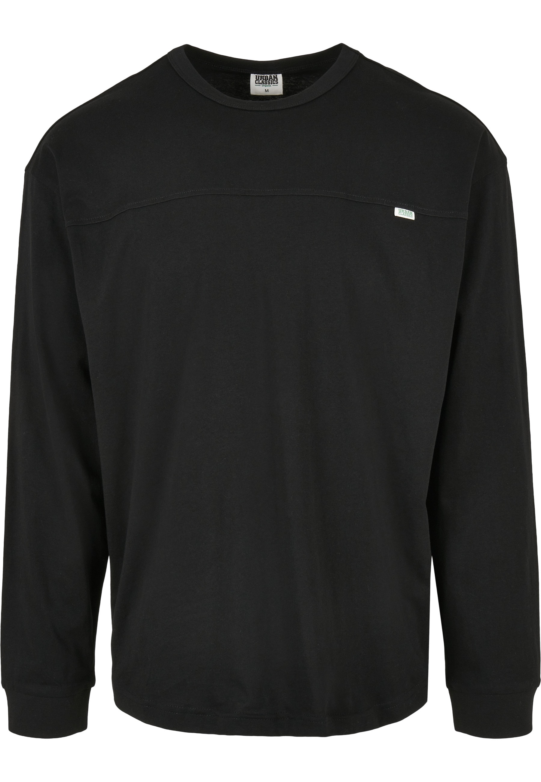 URBAN CLASSICS Langarmshirt "Urban Classics Herren Organic Cotton Short Curved Oversized LS" 1 Stk.