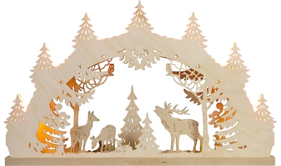 Weigla LED Schwibbogen »Hirschfamilie, Weihnachtsdeko«, 7-flammig kaufen