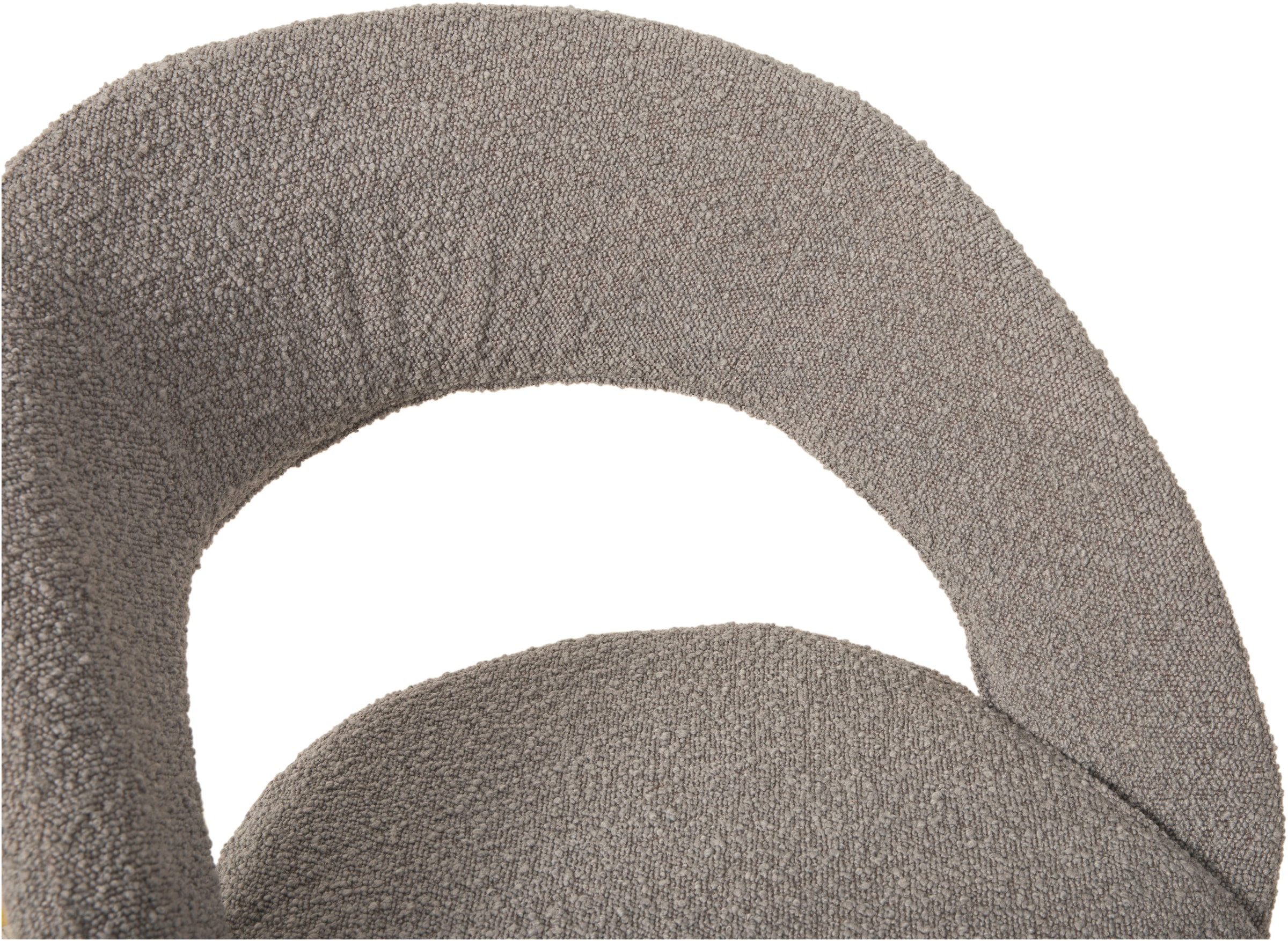 OMG Design Esszimmerstuhl »Marley«, (Set), 2 St., Stoff, mit modernem Cut-Out, Bouclé Bezug