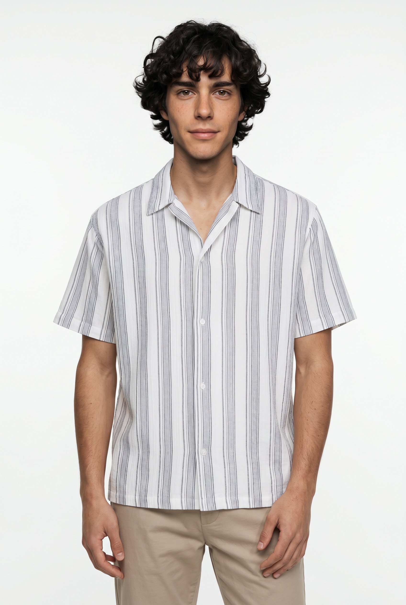 Jack & Jones Kurzarmhemd "JORNANTUCKET DOUBLE CLOTH SHIRT SS EA26"