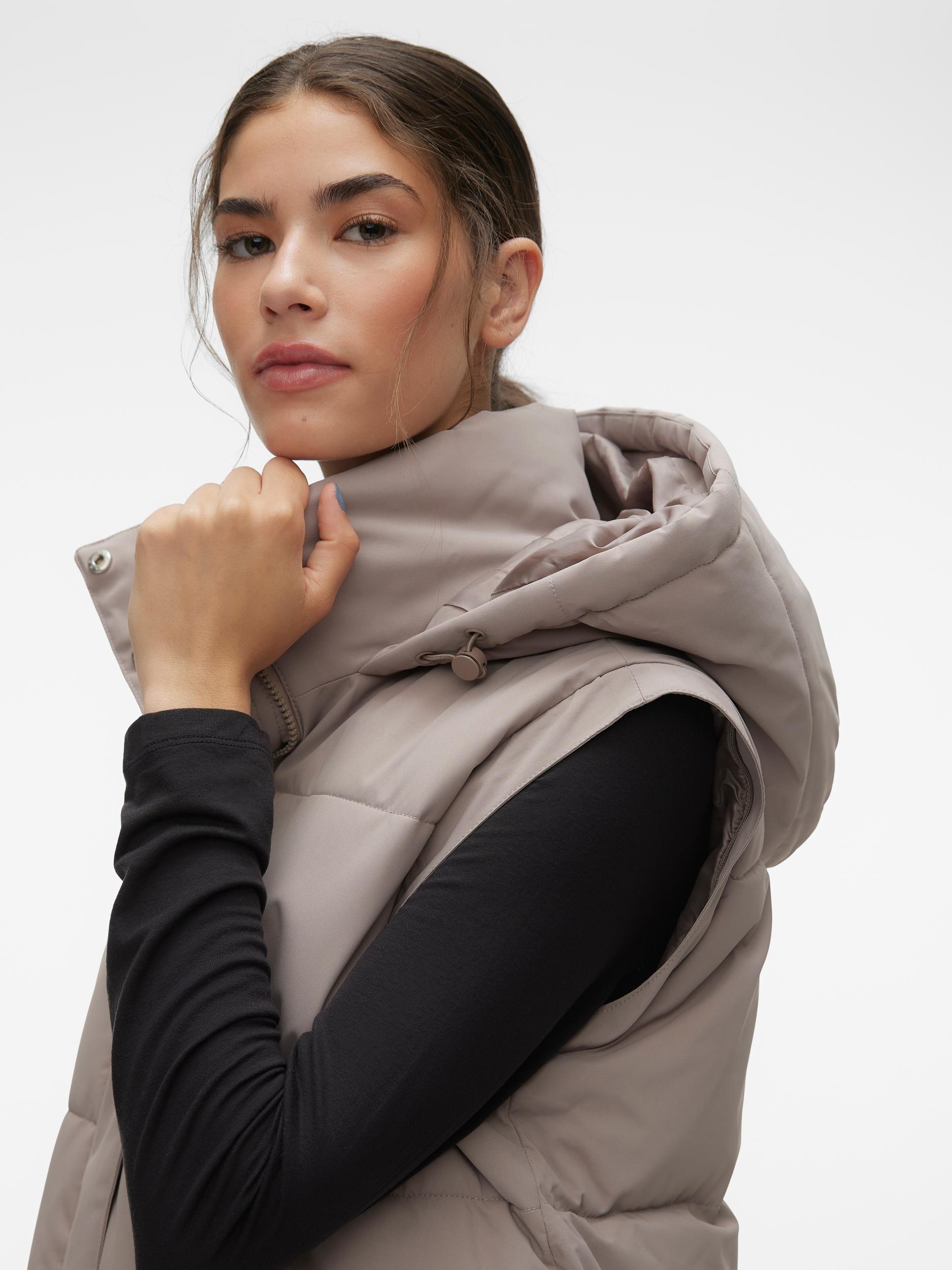 LONG Steppmantel auch kaufen NOOS«, Weste | als Moda tragbar Vero BAUR »VMMADELYN COAT für