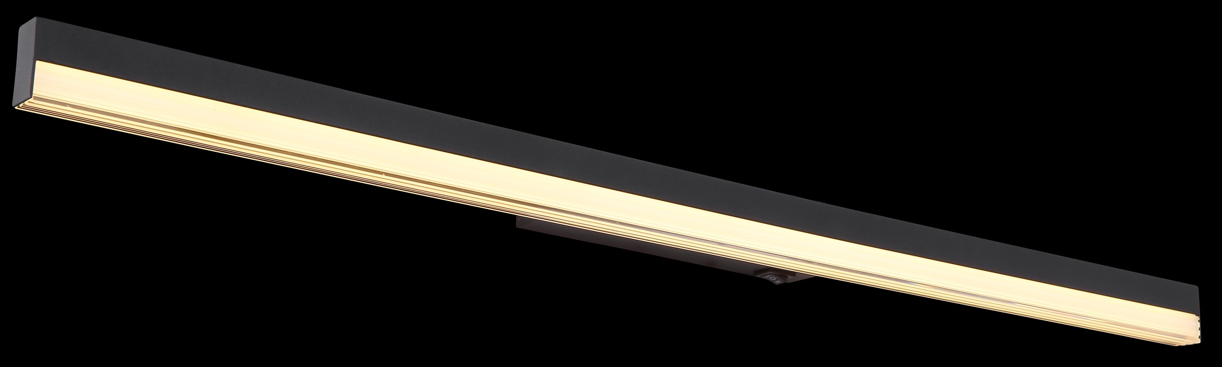 GLOBO LIGHTING LED Wandleuchte »SALLO«, Leuchtmittel LED-Modul | LED fest integriert, Wandlampe/schwarz/3000K/6000K/Stufenschalter/opal/Wohnzimmer/Flur