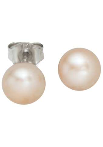 JOBO Perlenohrringe »Ohrstecker mit rosé Perlen 7 mm«, 925 Silber mit... kaufen