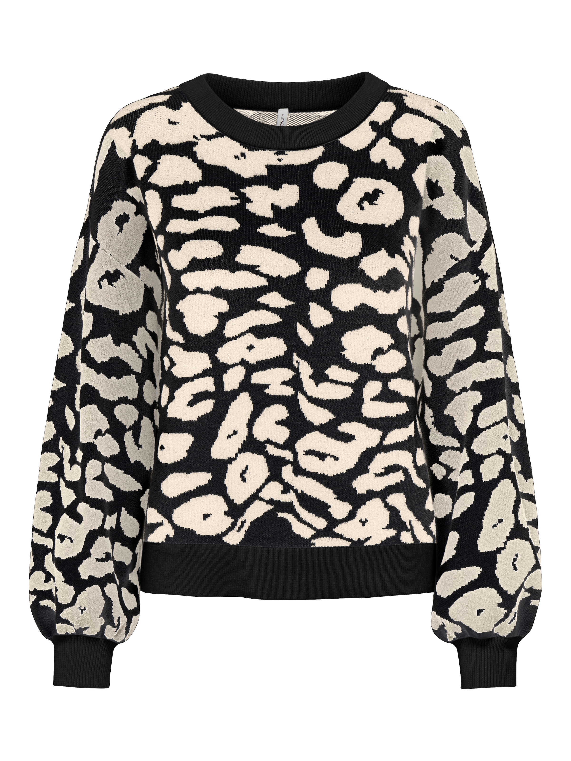 ONLY Rundhalspullover »ONLLIMA LIFE LS JQ O-NECK KNT«, mit Jaquard Strickmuster