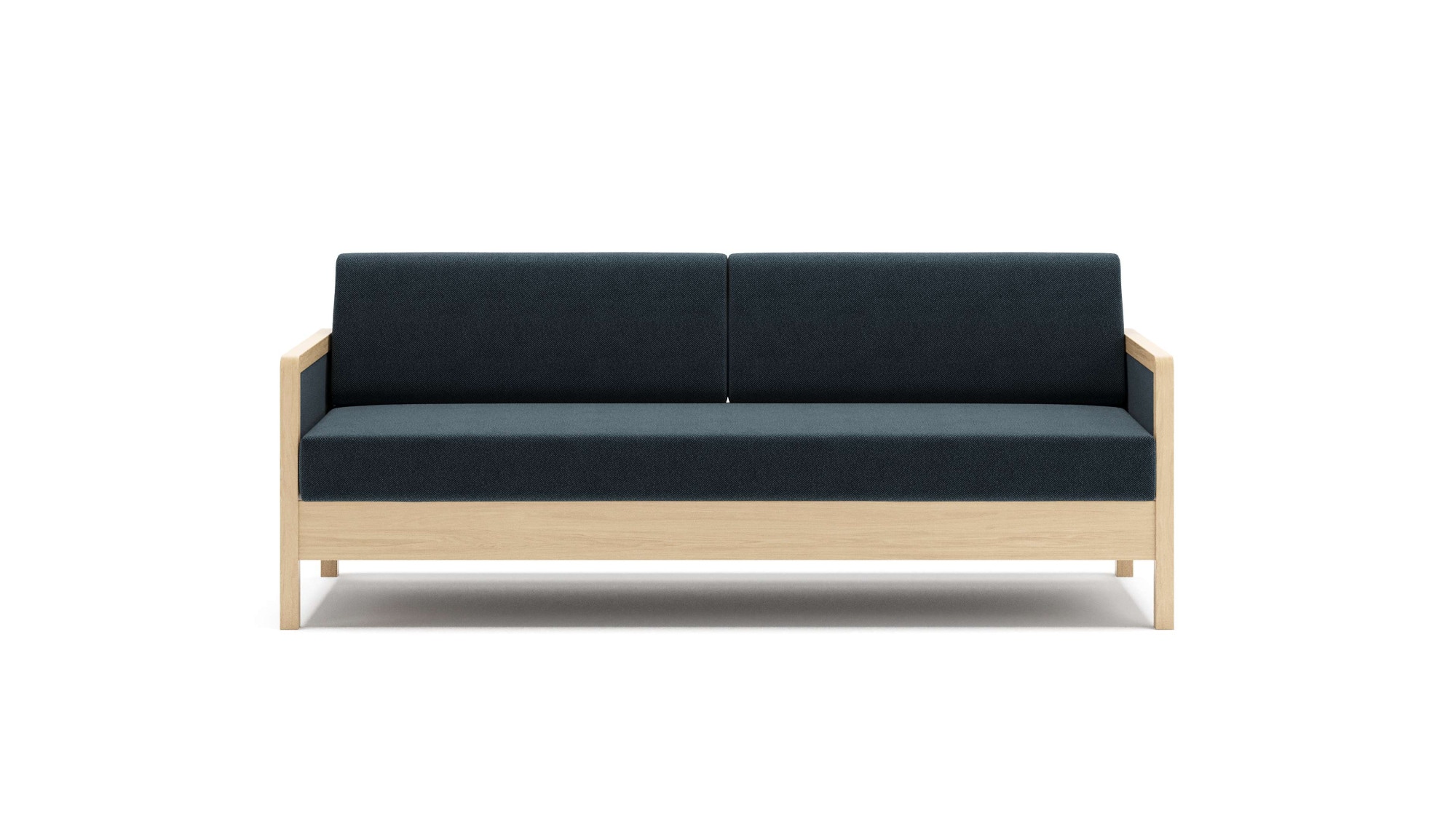 HESTBÆK Schlafsofa "Hestbæk 168 3-Sitzer, Bettfunktion, Breite 208cm, Komfortsitzhöhe 47cm" Umklappbar, Querschläfer, sehr komfortabel, Stauraum
