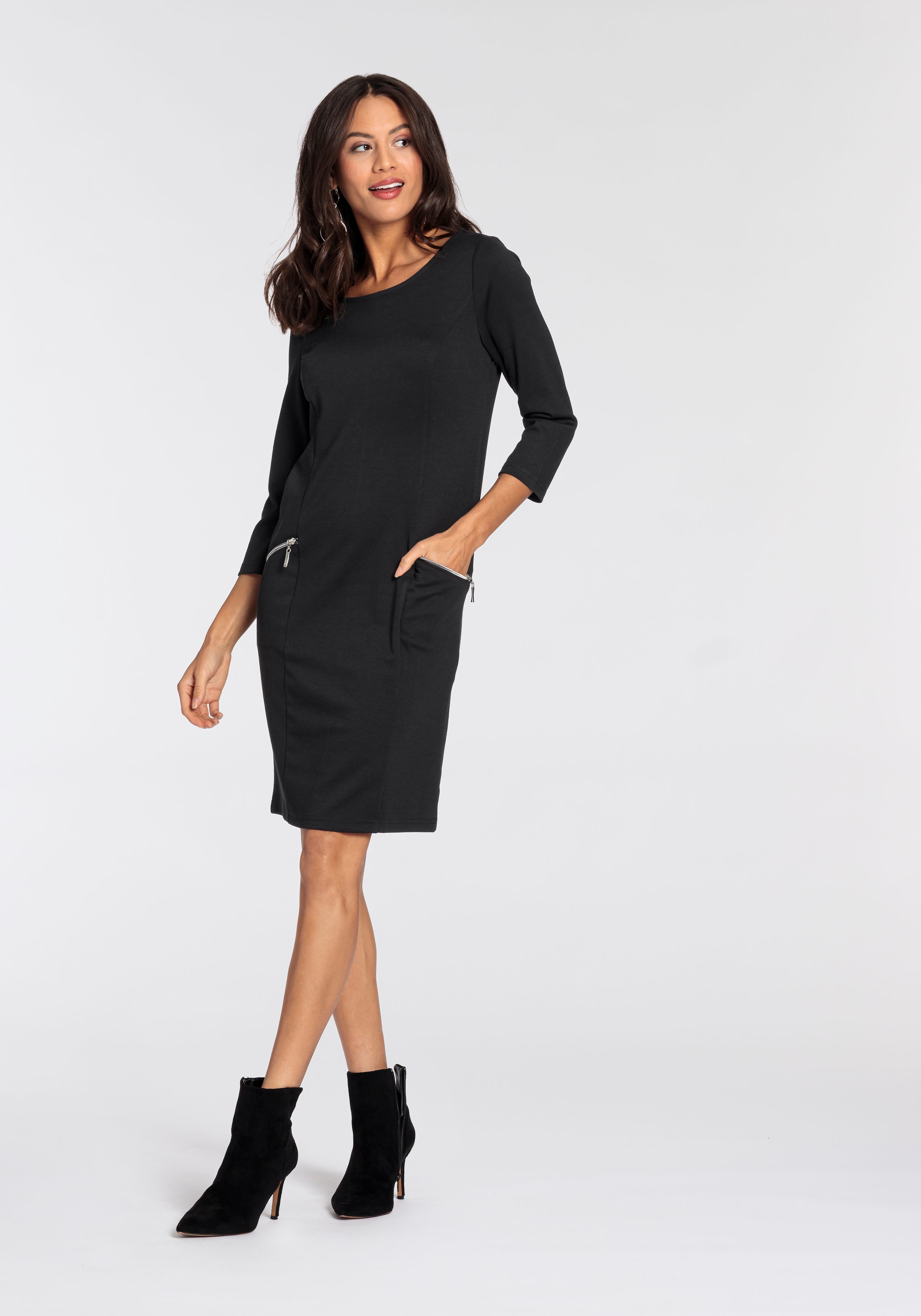 Laura Scott Jerseykleid, mit Zippern - NEUE KOLLEKTION für kaufen | BAUR