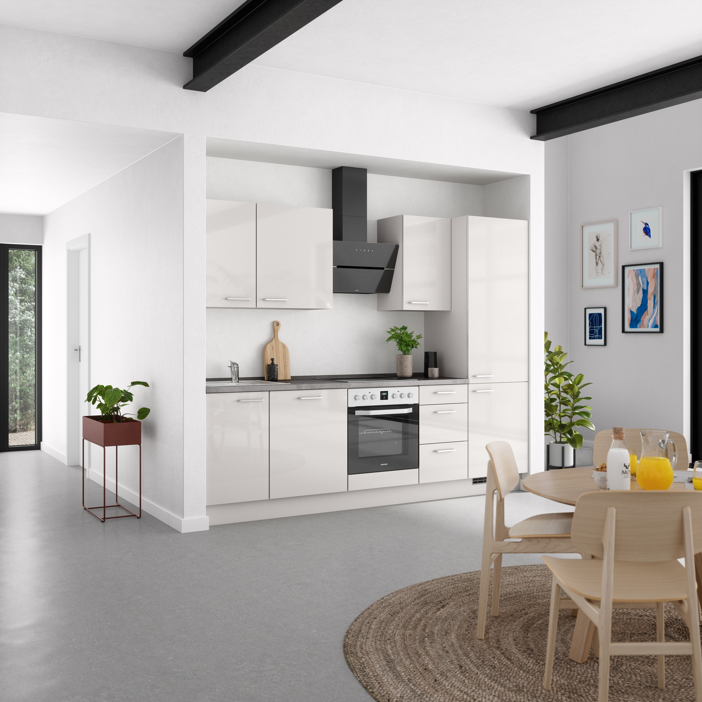 nobilia® Küchenzeile »"Flash II"«, vormontiert, Ausrichtung wählbar, Breite 270 cm, wahlw. mit E-Geräten