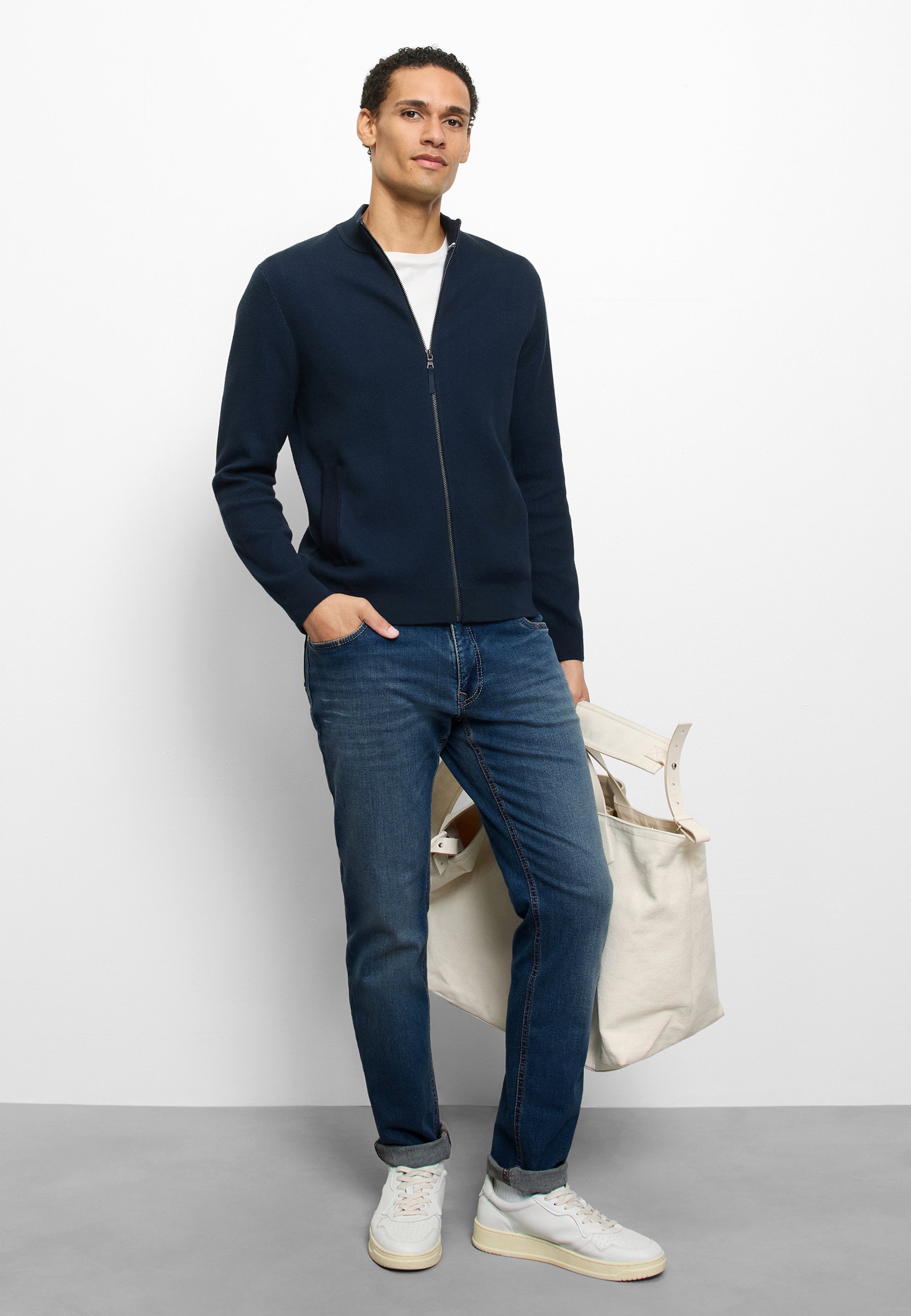 OLYMP Sweatjacke »OLYMP Casual Strick«