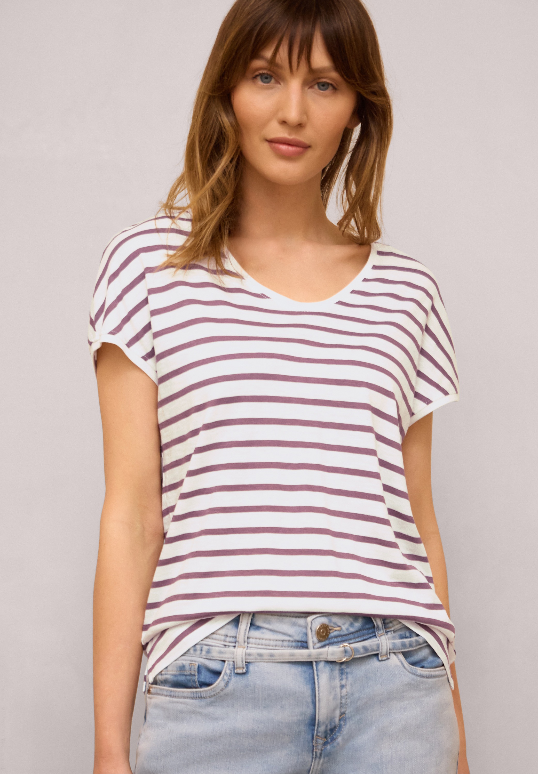 STREET ONE STUDIO Print-Shirt im soften Baumwoll-Mix