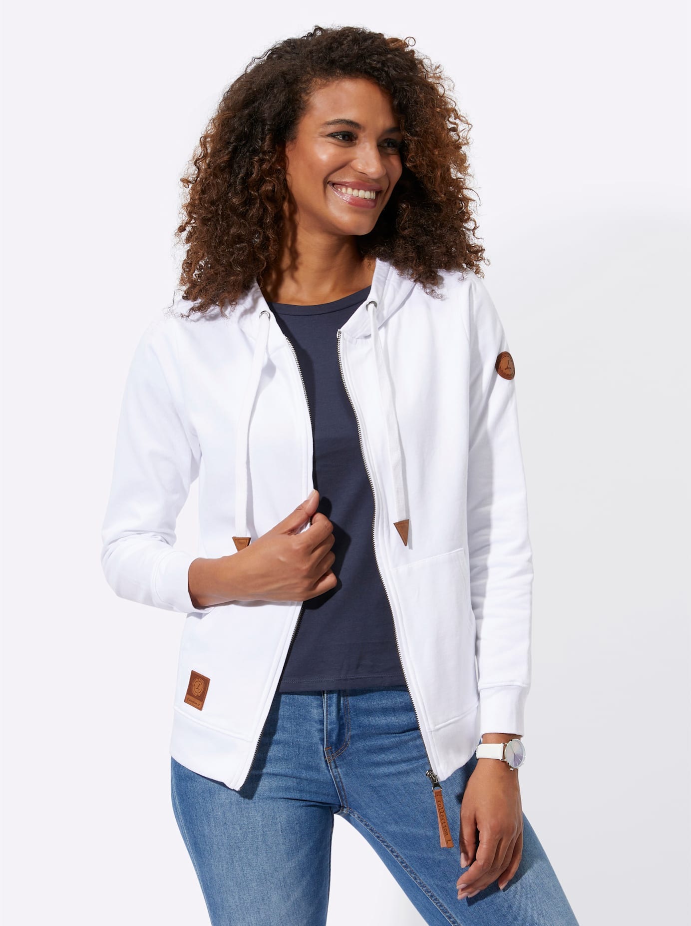 Casual Looks Shirtjacke "Sweatjacke" günstig online kaufen