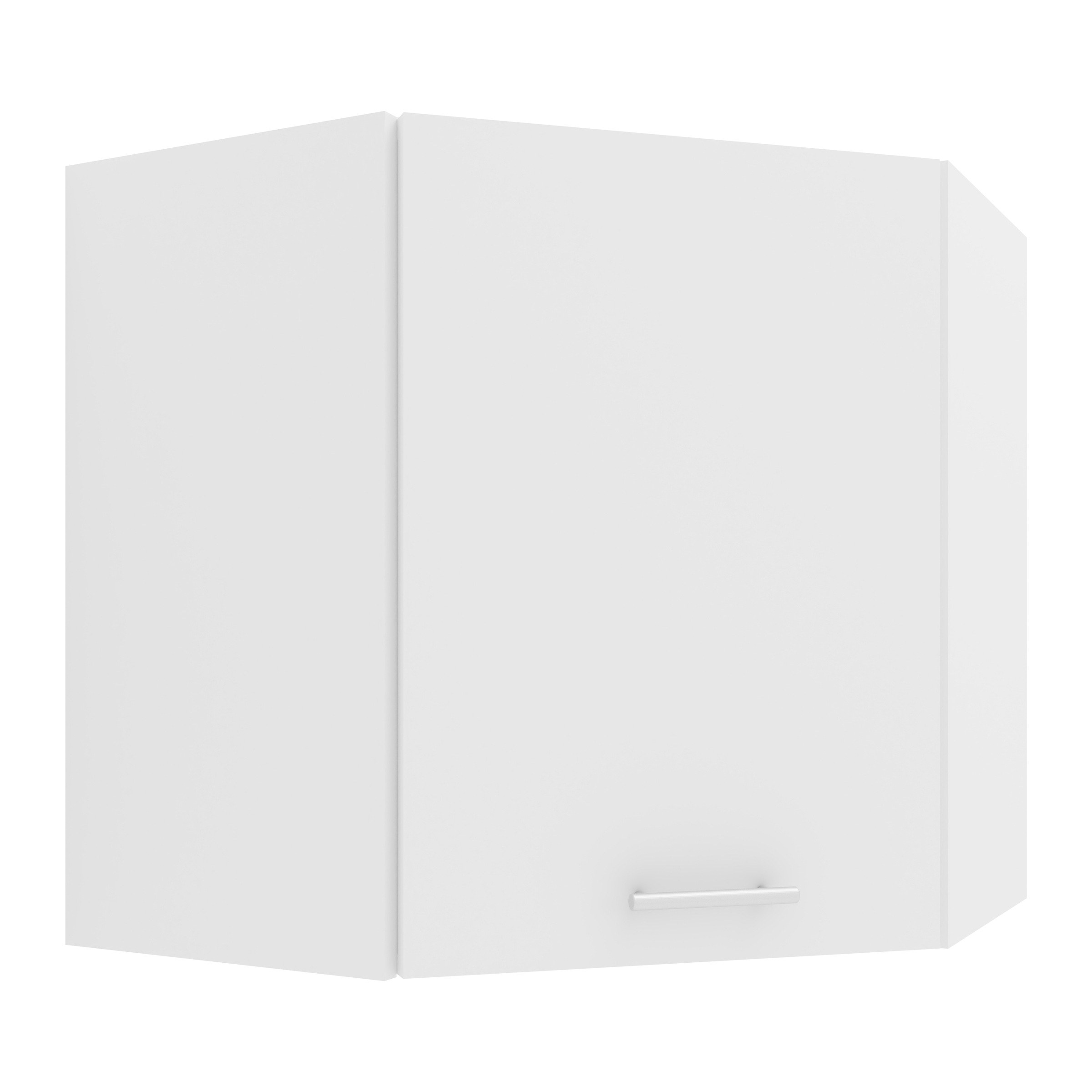 Hängeschrank VCM, B:57cm T:57cmweiß, Obermaterial: 100% Holz Wood., Küche, Schränke, "Eckschrank Küchenschrank Hängeschrank Küche Esilo"