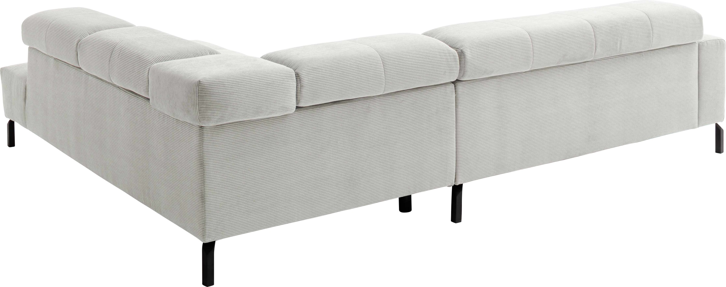 Places of Style Ecksofa »Cleveland, L-Form, incl. Kopfteilverstellung, Breite 276 cm«, wahlweise elektrischer Sitzvorzug