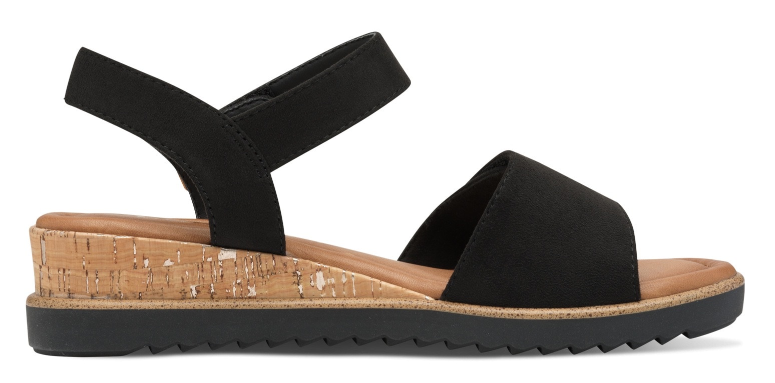 Tamaris Keilsandalette, Riemchensandale, Sommerschuh in veganer Verarbeitung