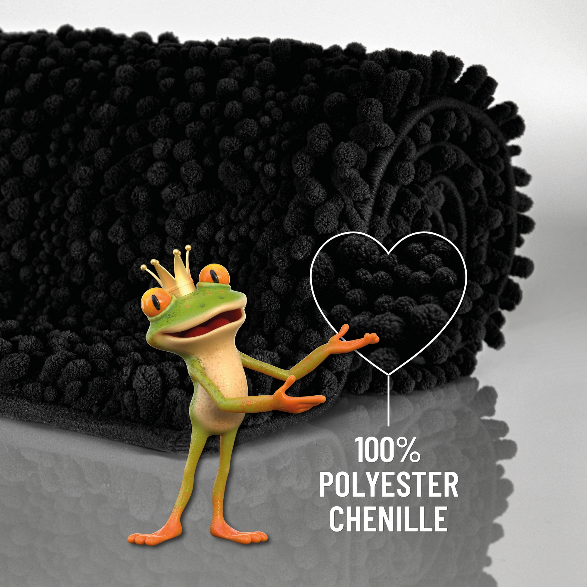 Wecon home Basics Badematte »Benno« Höhe 22 mm waschbar, rutschfest, sehr weich, strapazierfähig, Chenille, robust