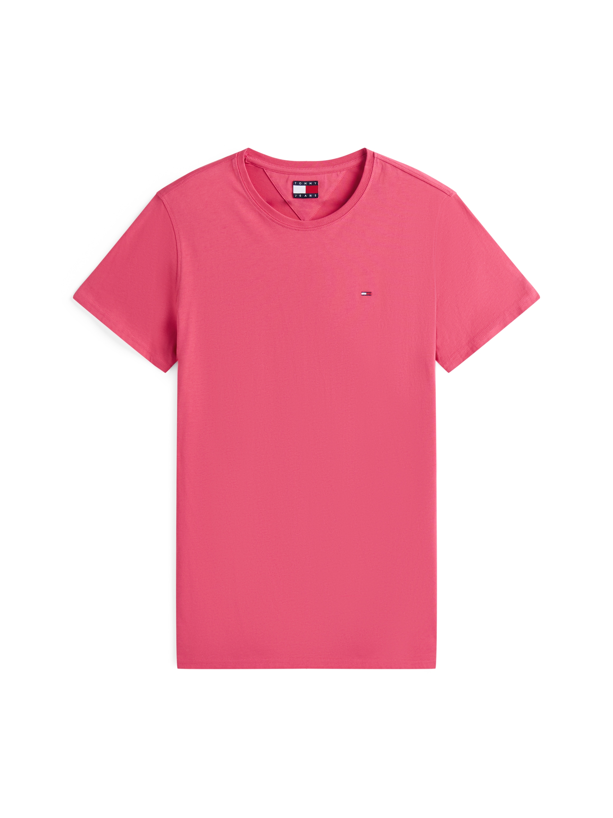 Tommy Jeans T-Shirt »TJM ESSENTIAL SOLID TEE«, mit Rundhalsausschnitt und dezenter Logo-Flag