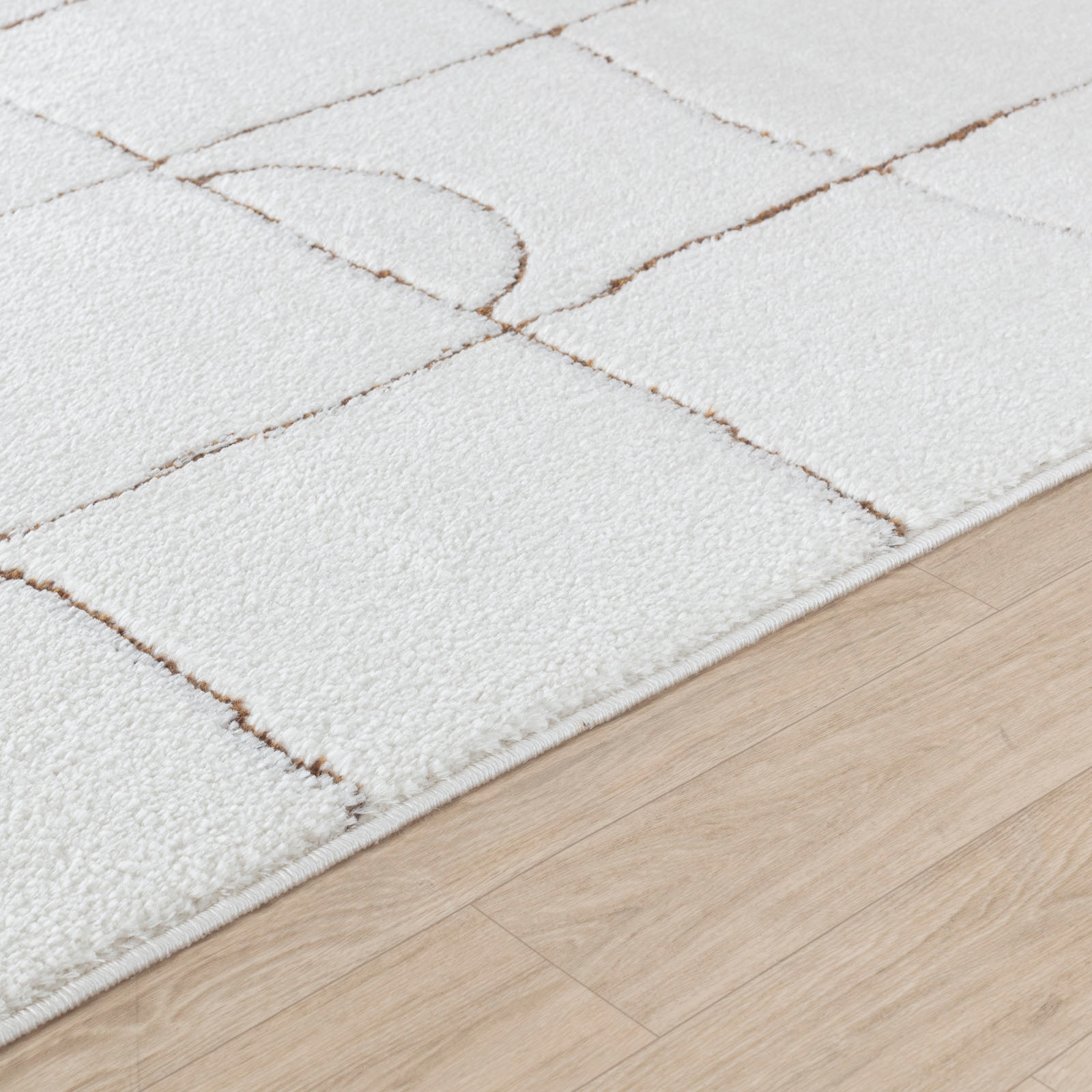 Livabliss Teppich »INCHON«, rechteckig, 14 mm Höhe, Skandi Design, Modern Boho Kurzflor Wohnzimmerteppich, Schlafzimmer