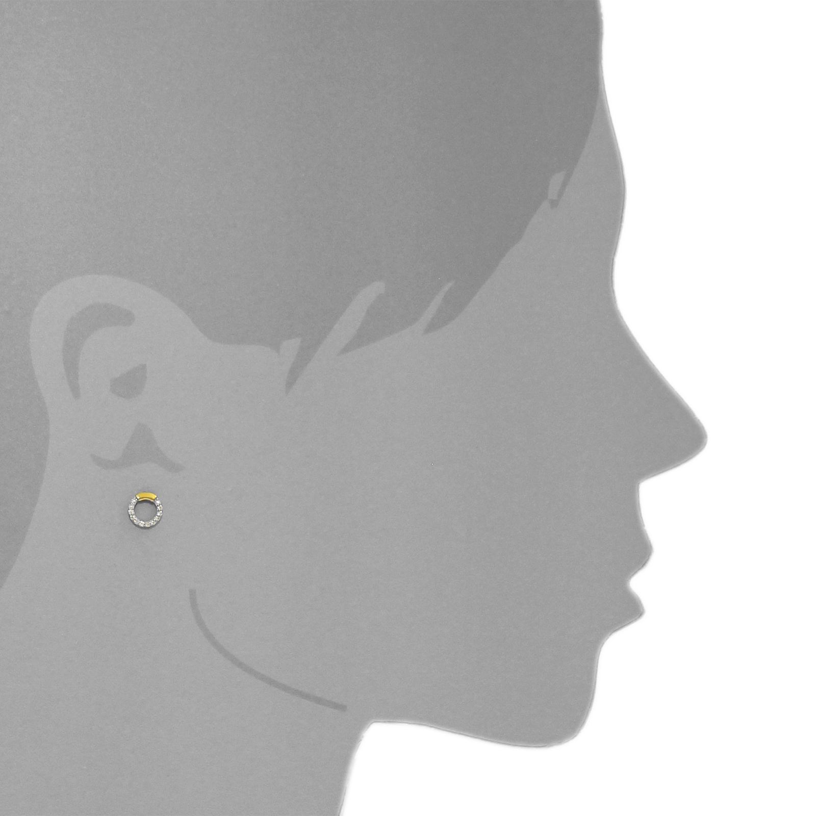 OSTSEE-SCHMUCK Paar Ohrstecker »- Meva - Gold 333/000 - Zirkonia«