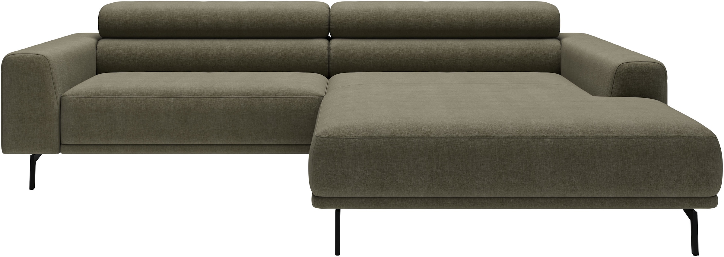 SCHÖNER WOHNEN-Kollektion "Tossa, Modernes Design trifft smarte Funktione, Breite 258 cm" Motorischer Sitzvorzug, Kopfteil-Funktion & Saugroboter-Höhe