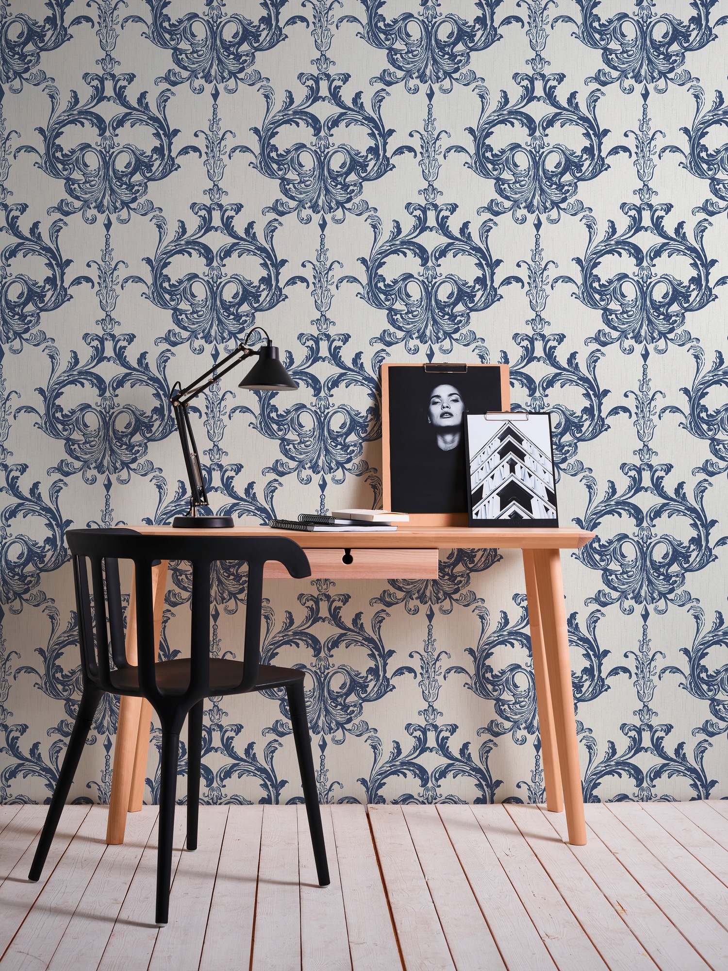 Architects Paper Textiltapete »Tessuto«, Barock-ornamental-gemustert, Tapete Streifen Tapeten Wohnzimmer Schlafzimmer Küche modern Design