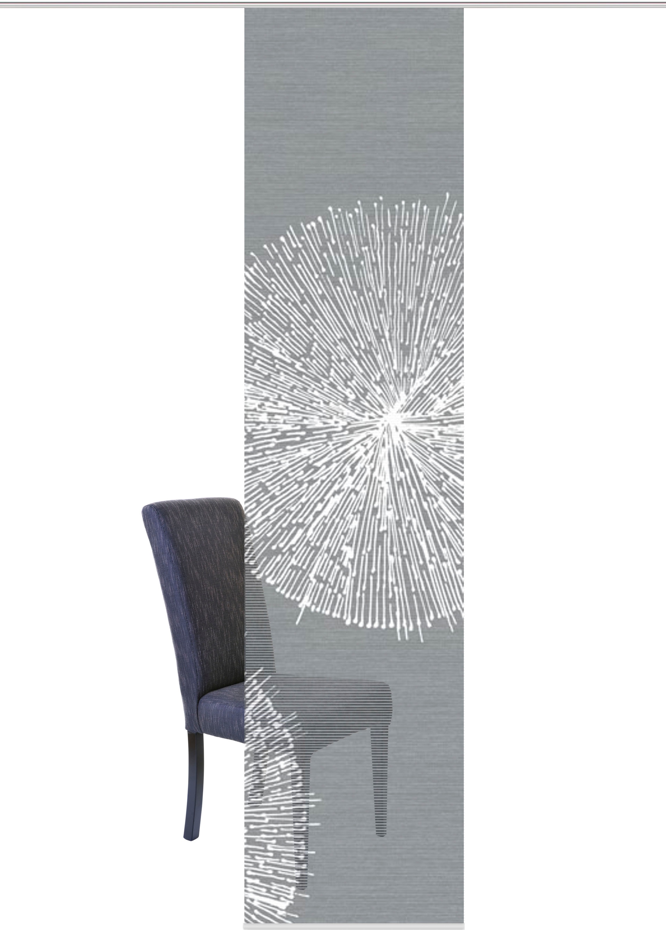 Thumbnail - Vision S Schiebegardine "CRESTON" Paneelwagen 1 Stk. tlg. Schiebevorhang Bambus Optik Digitaldruck