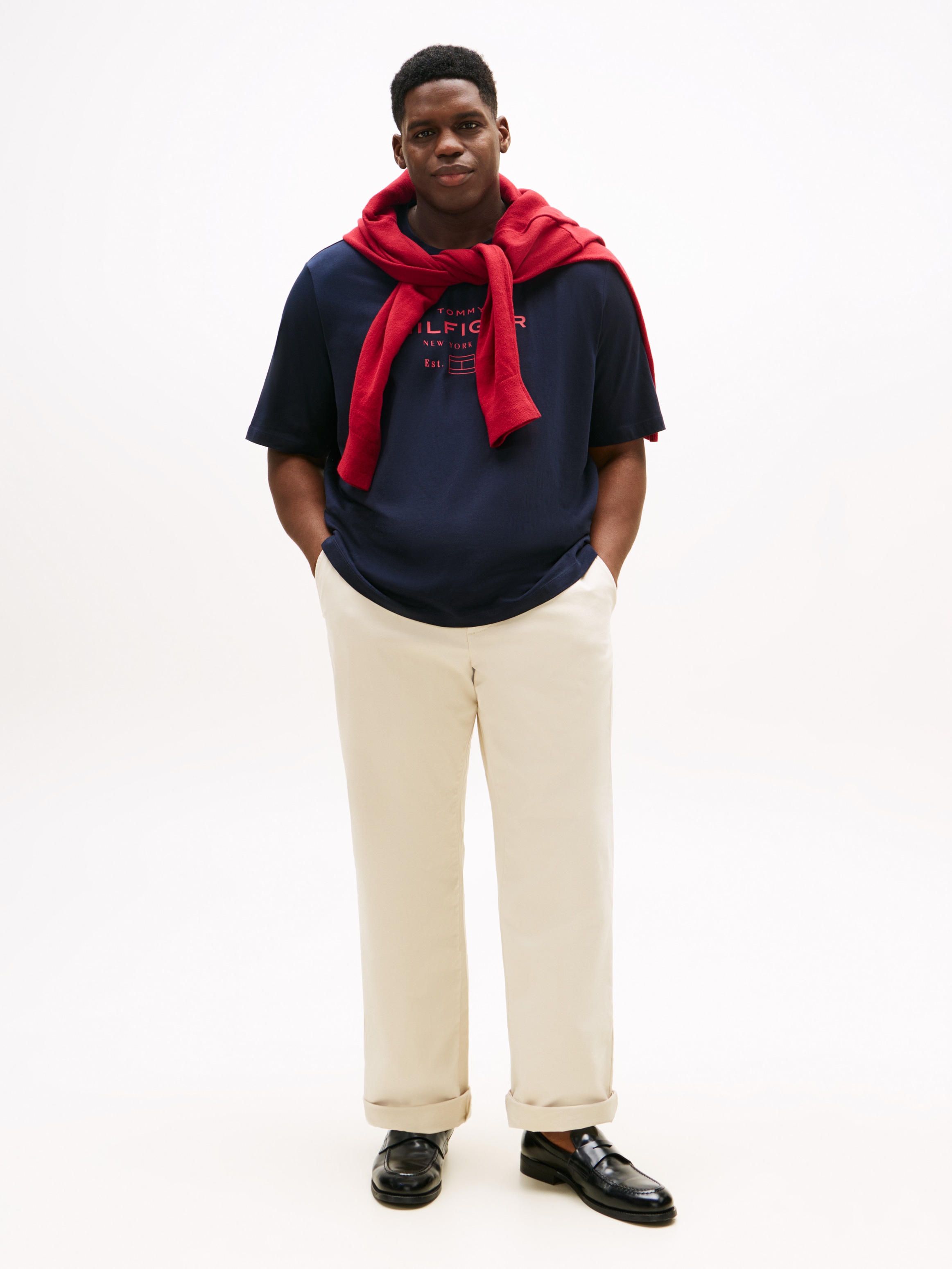 Tommy Hilfiger Big & Tall T-Shirt »HILFIGER STACK GRAPHIC TEE«, Große Größen