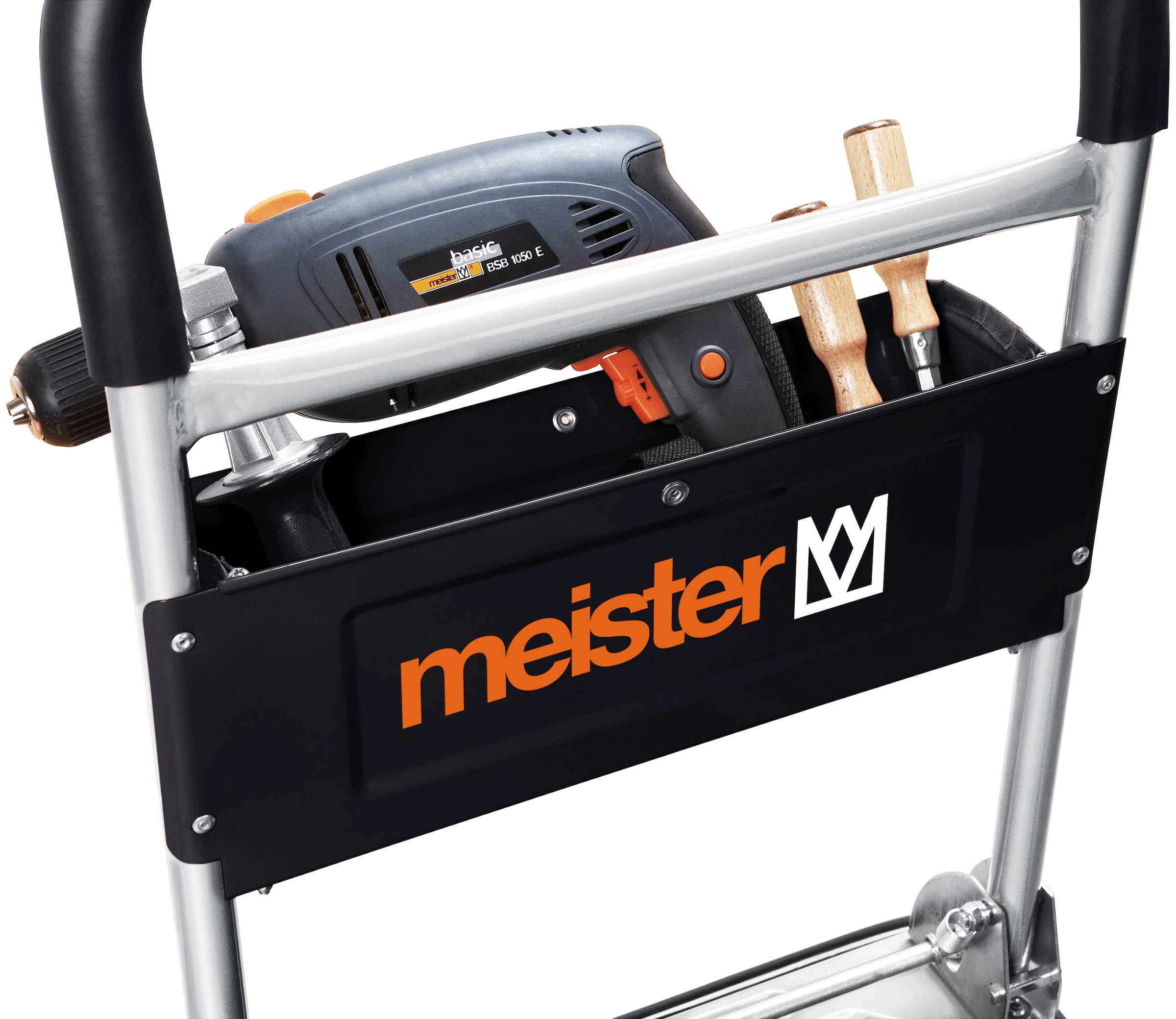 meister Transportwagen »cut-off, Klappwagen / 8985620«, bis 150 kg Tragkraft, Feststellbremse, Lenkrollen, Antirutschbesch.