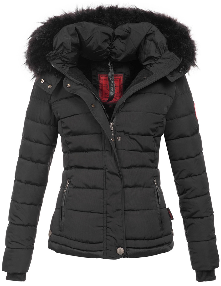 Navahoo "Chloe" hochwertige Winterjacke mit abnehmbarer Kapuze