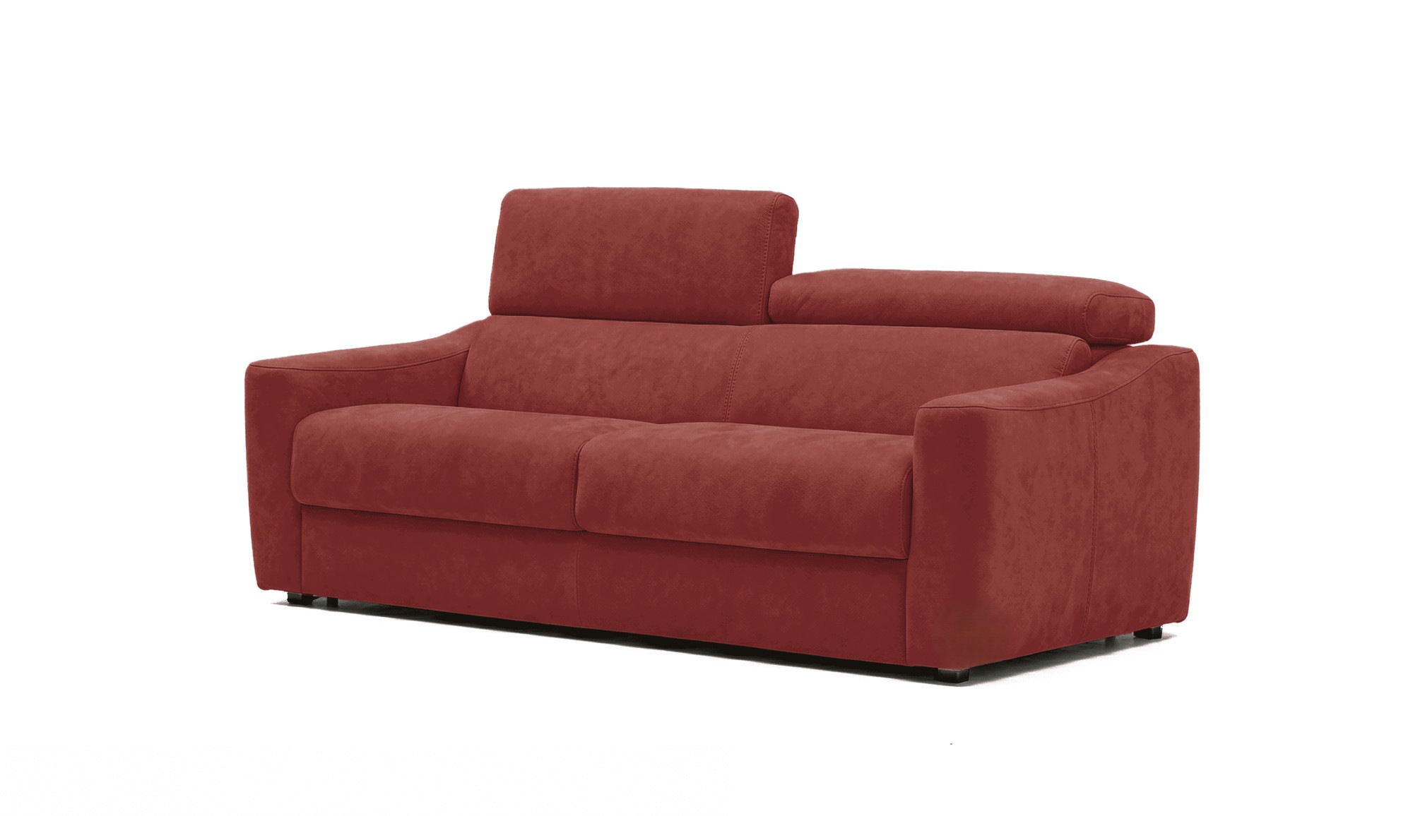 Egoitaliano Schlafsofa "STRIKE, Made in Italy-Designsofa mit Dauerschlaffunktion,Breite 195 cm" Bettsofa, Luxus-Microfaser Lederoptik mit verstellbaren Kopfstützen
