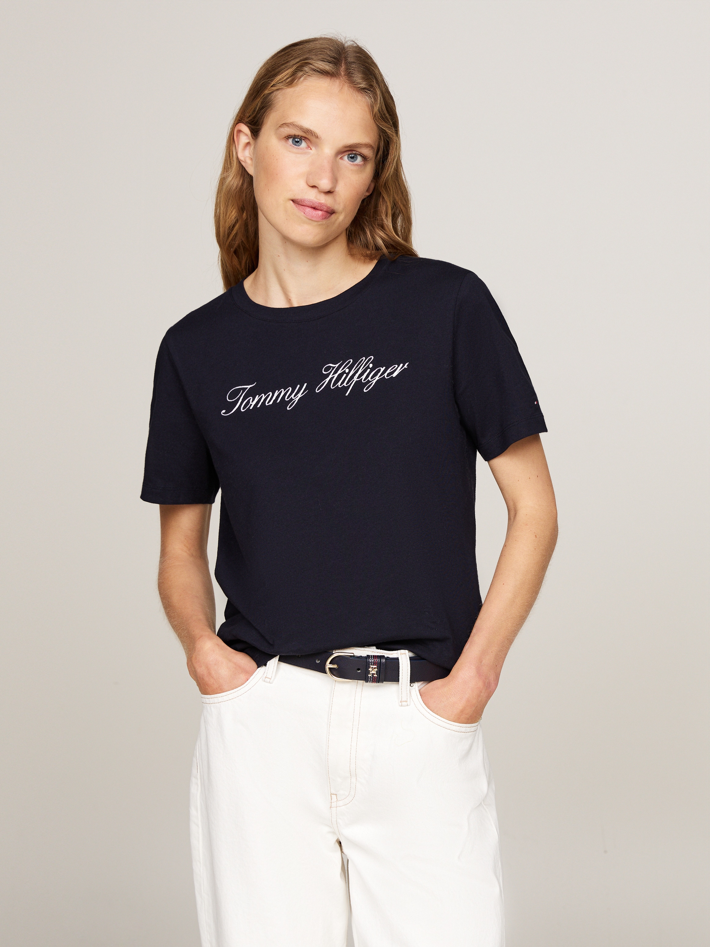 Tommy Hilfiger T-Shirt "NOS SCRIPT REGULAR C-NK SS" günstig online kaufen