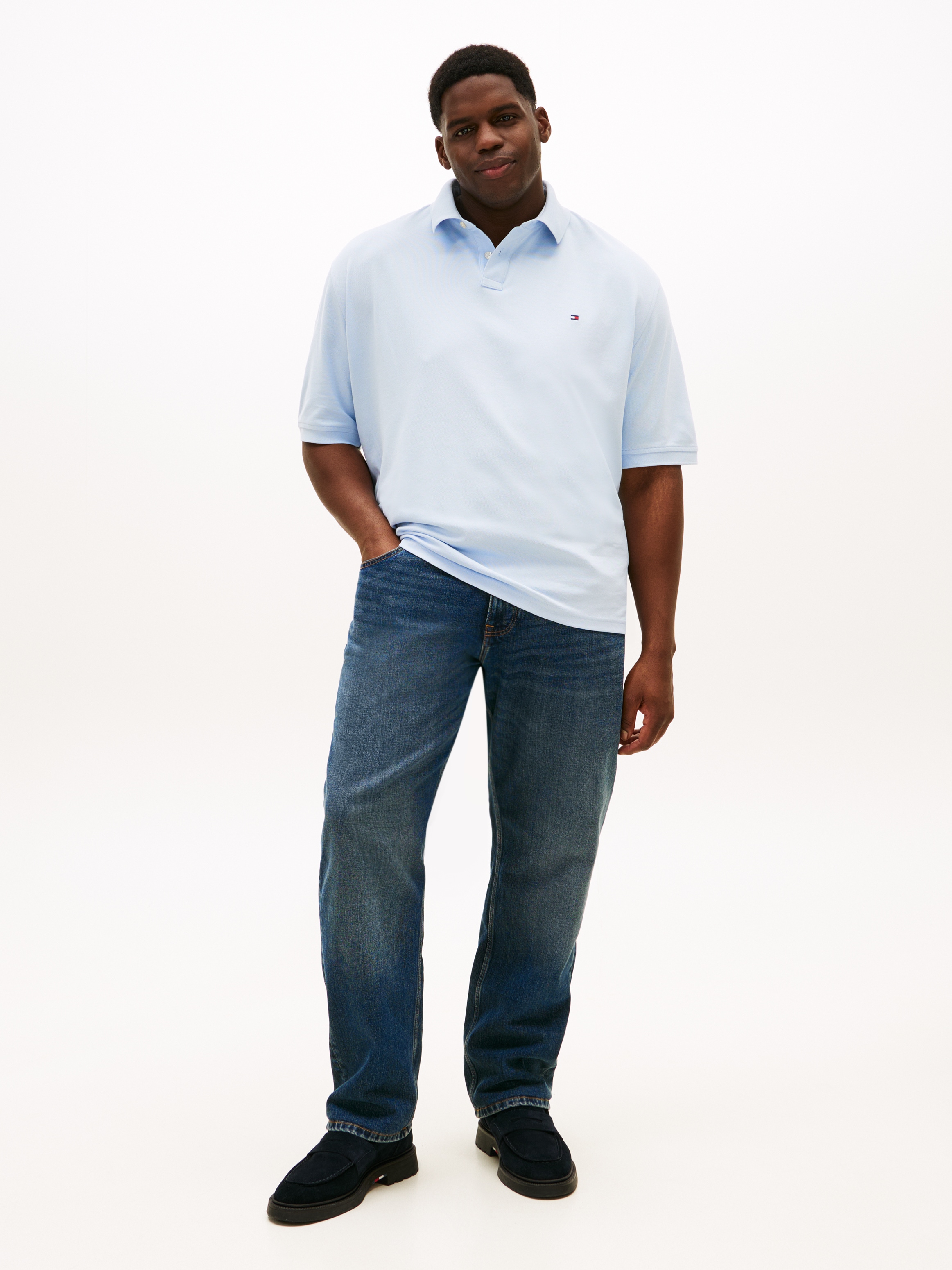 Thumbnail - Tommy Hilfiger Big & Tall Poloshirt "Plus 1985" Große Größen, Pique, regular fit